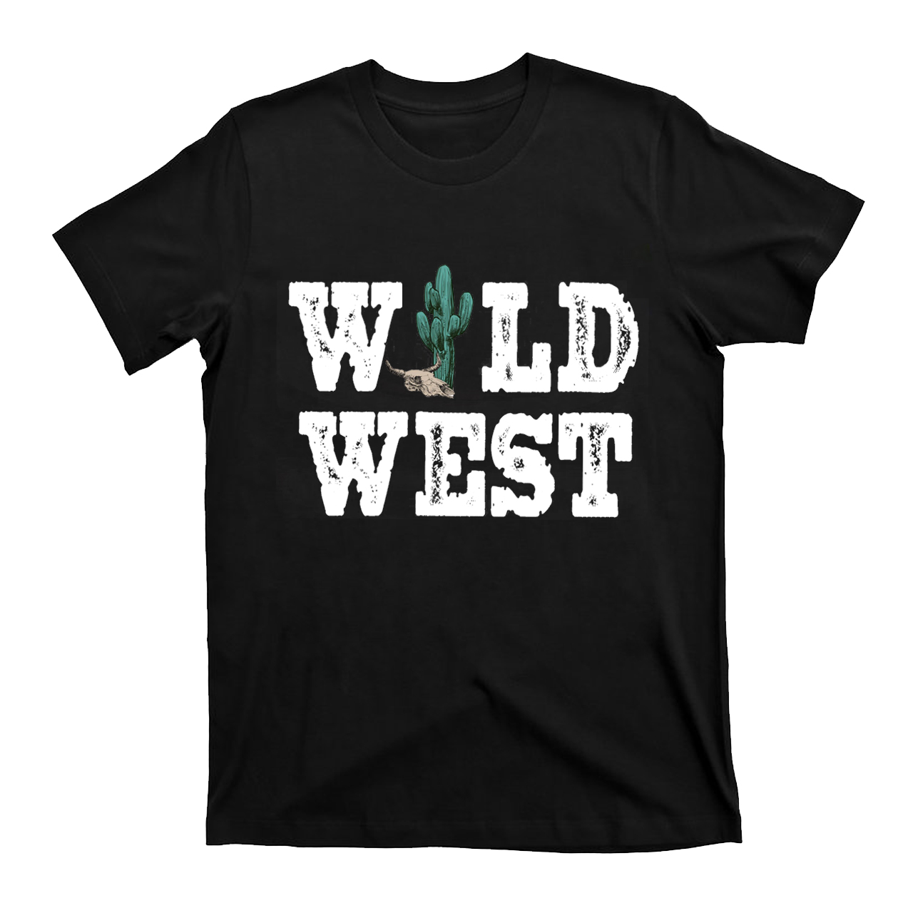 Wild West Cow Skull Cowbo T-Shirts