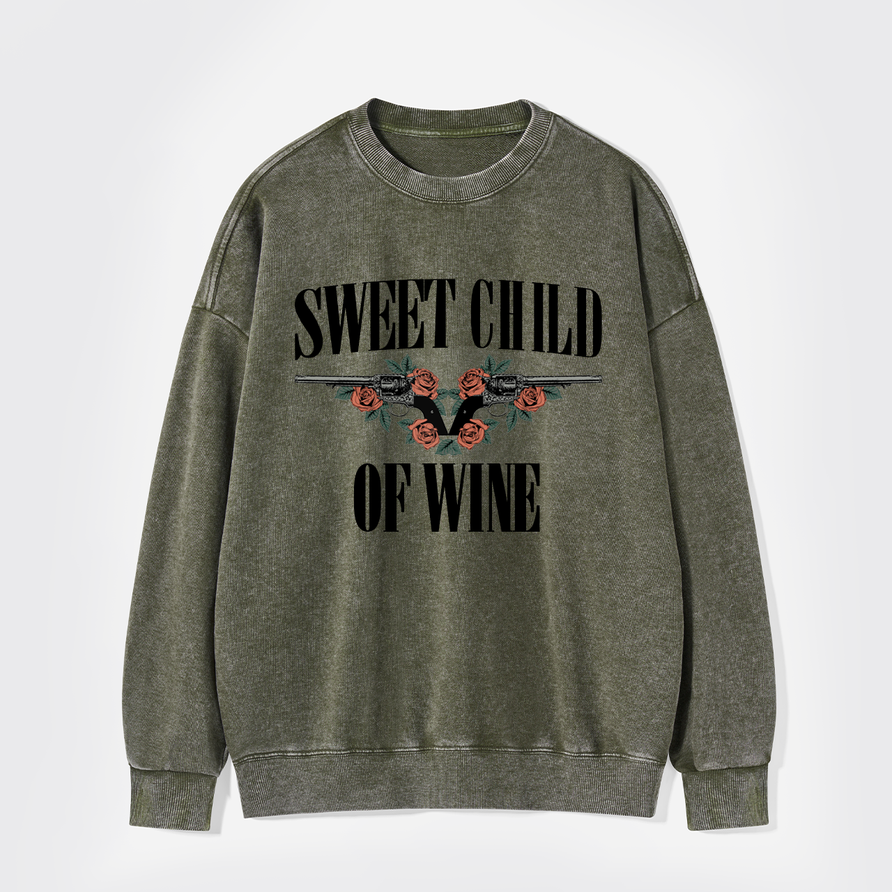 Sweet Child Of Wine Washed Sweatshirts