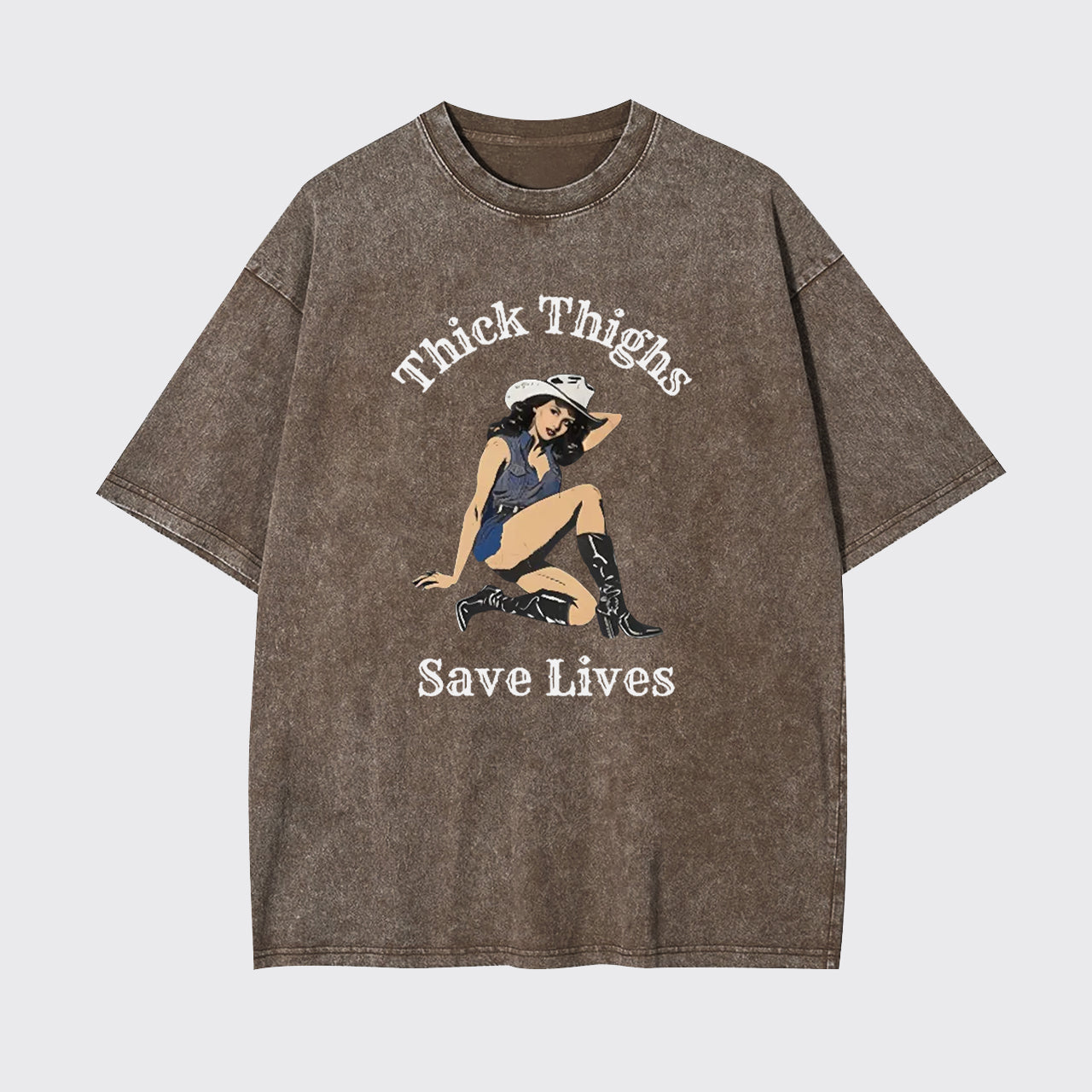 Thick Thighs Save Lives Garment-dye Tees