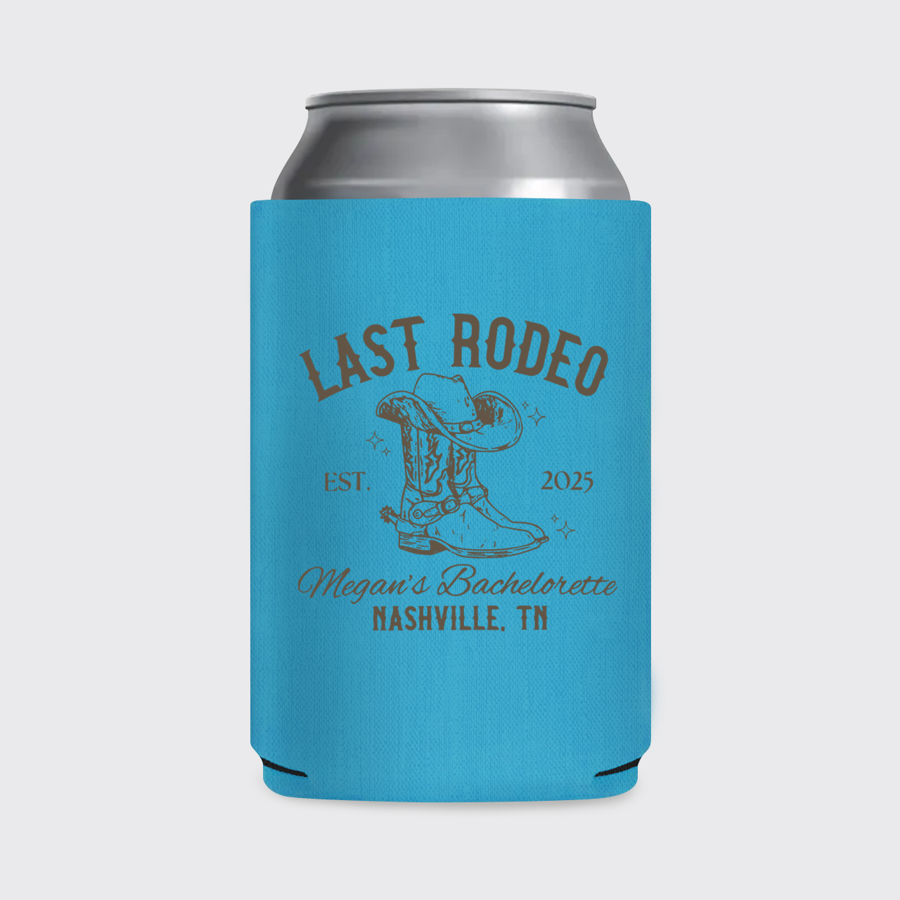 Personalized Last Rodeo Cowgirl Bachelorette Koozie