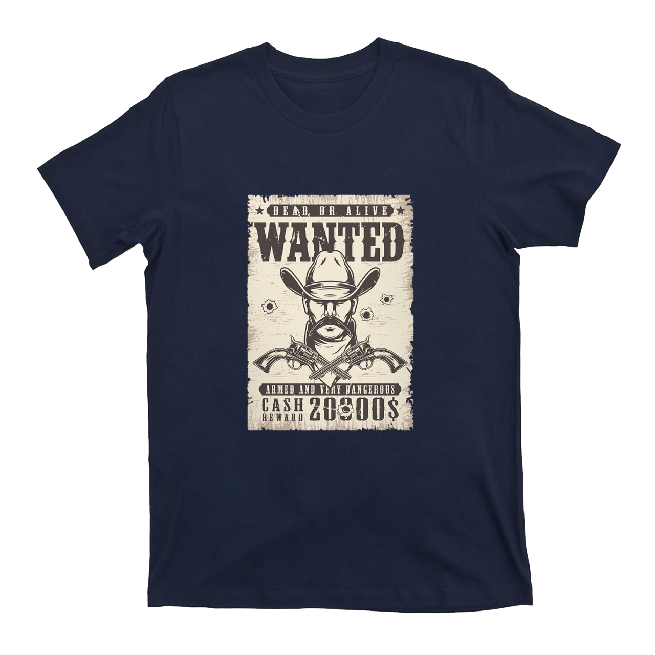 Vintage Wanted Wild West Poster T-Shirts