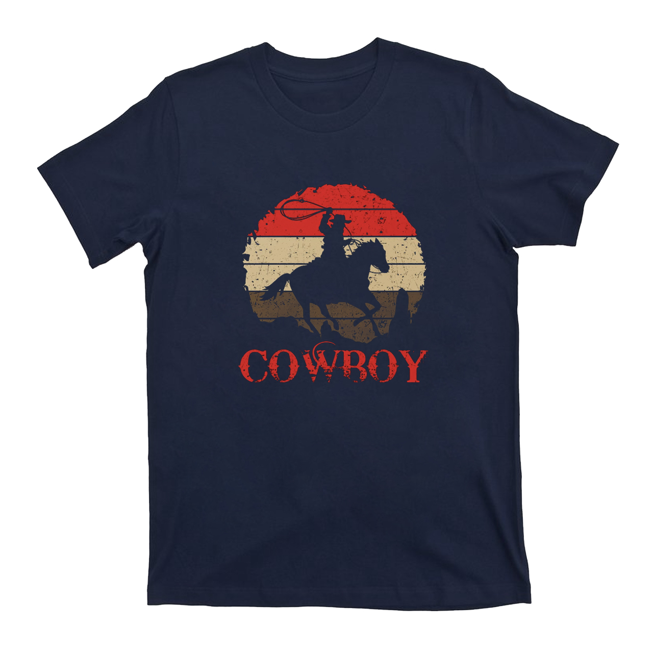Bravely Riding the Desert Cowboy T-Shirts