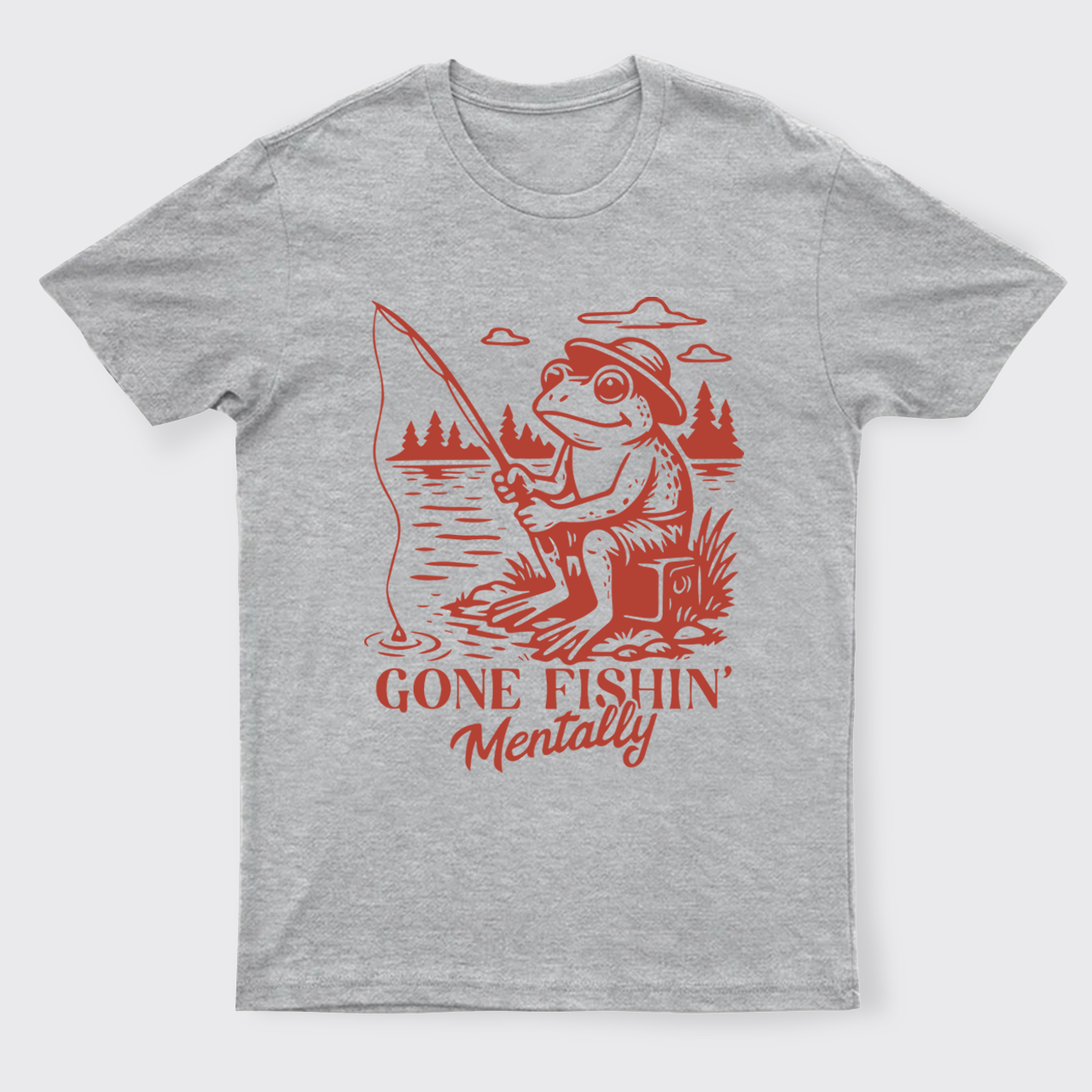 Funny Frog-Gone Fishin' T-Shirts