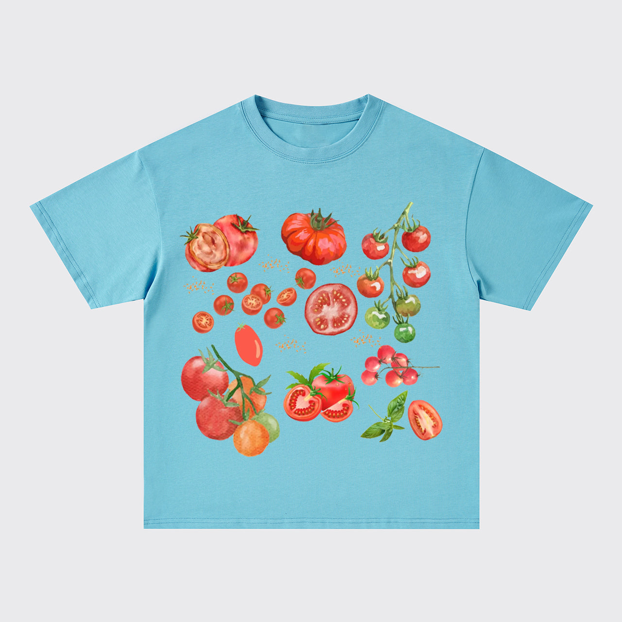 Vegetable Tomato Oversize T-Shirts