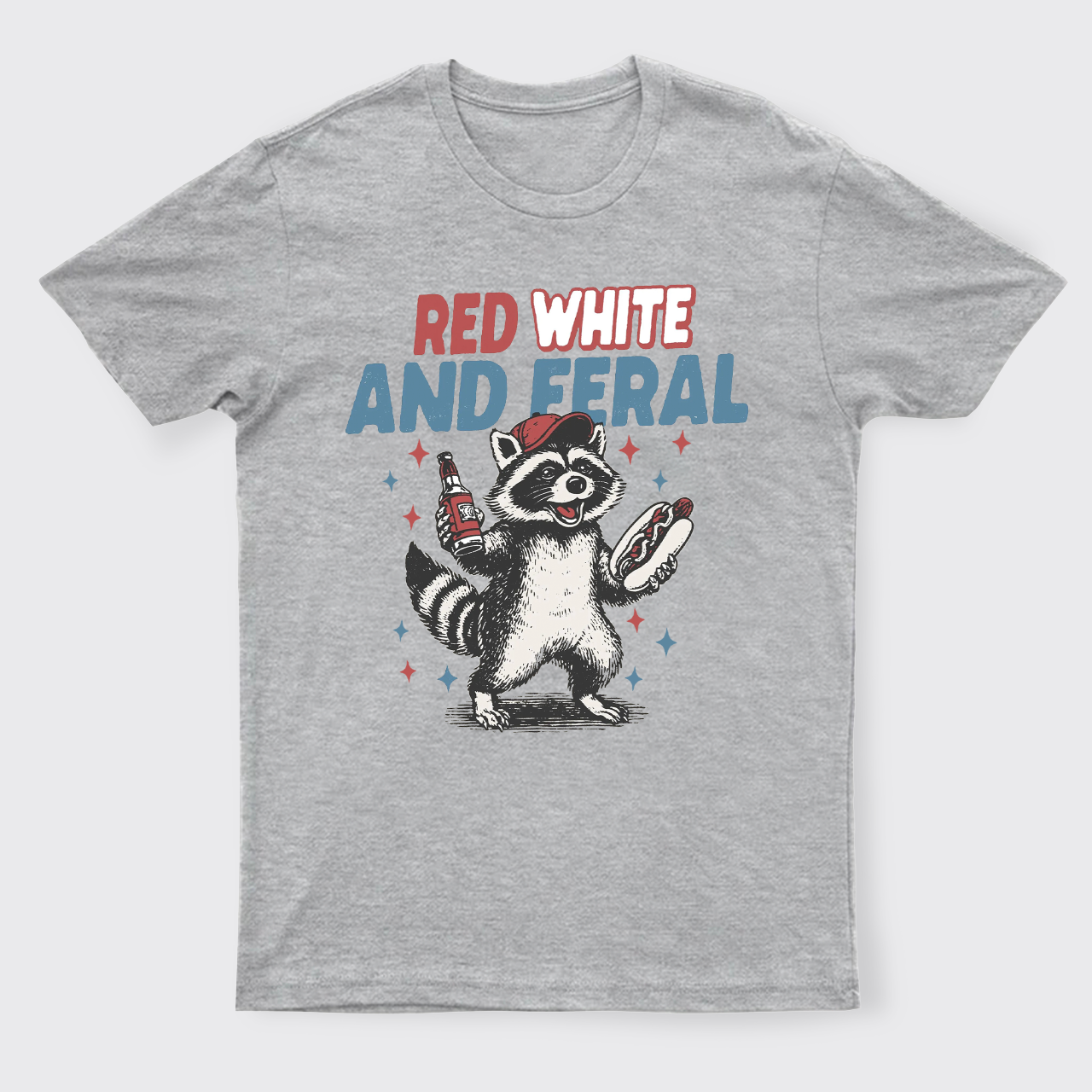 Funny Raccoon-Humorous 4th Of July T-Shirts