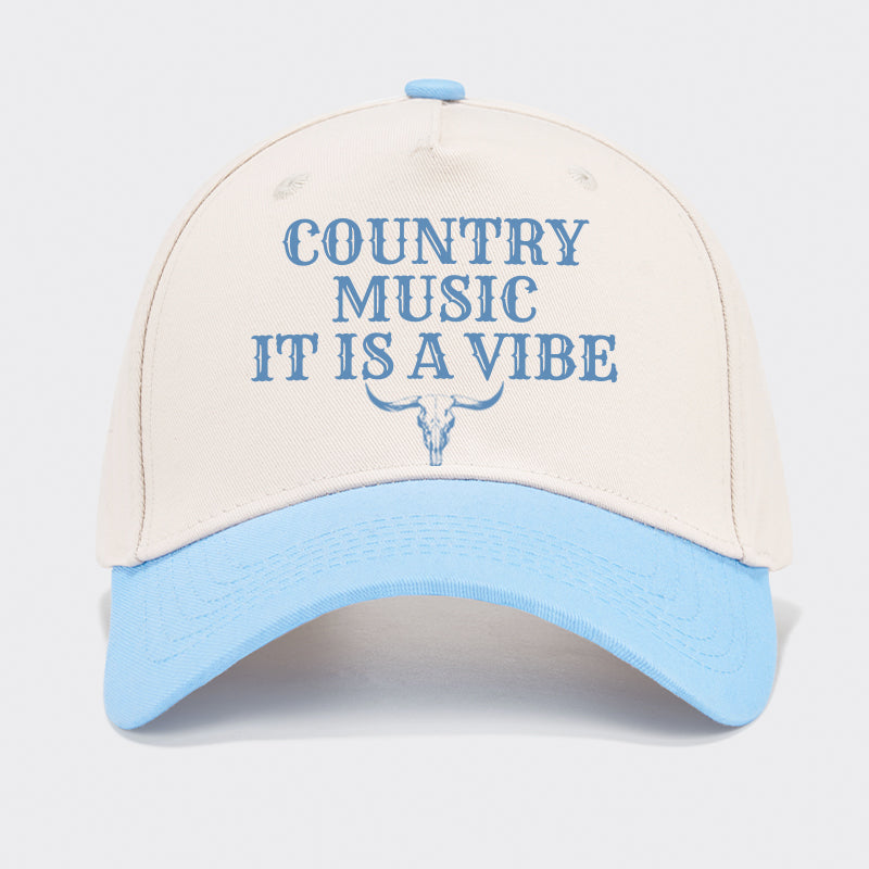 Country Music It Is A Vibe Baseball Cap