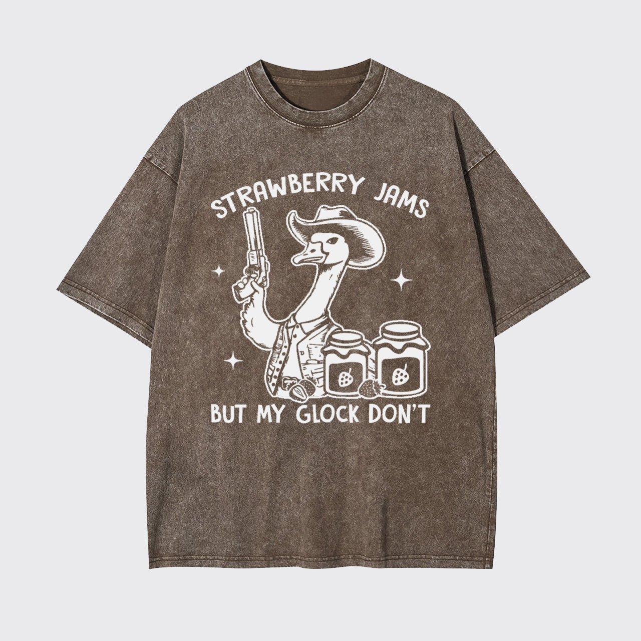Strawberry Jams But Not My Glock Garment-dye Tees