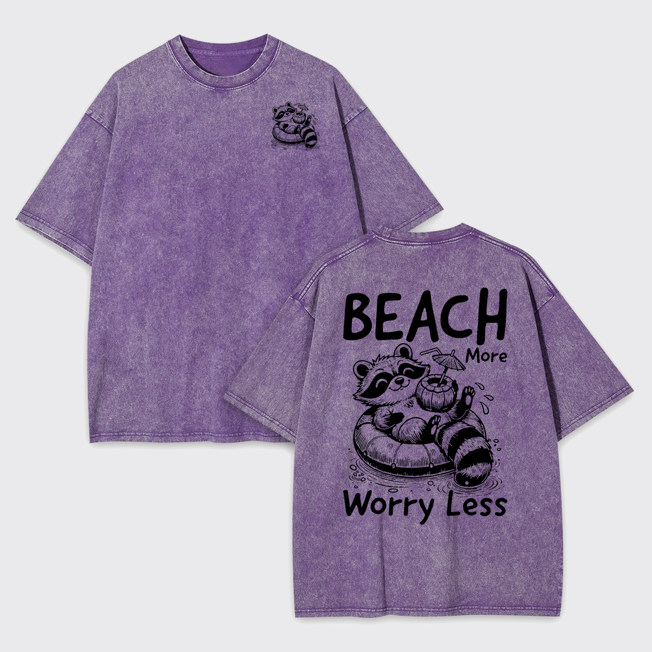 Funny Summer-Beach More Worry Less Garment-dye Tees