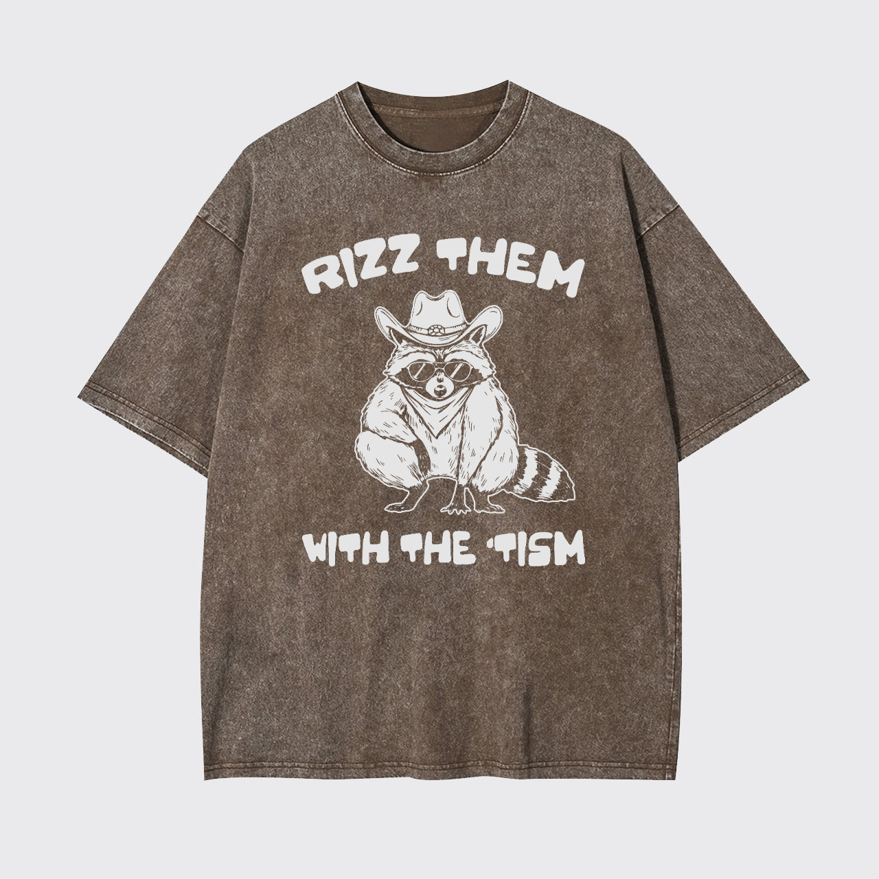 Funny Tism Raccoon Garment-dye Tees