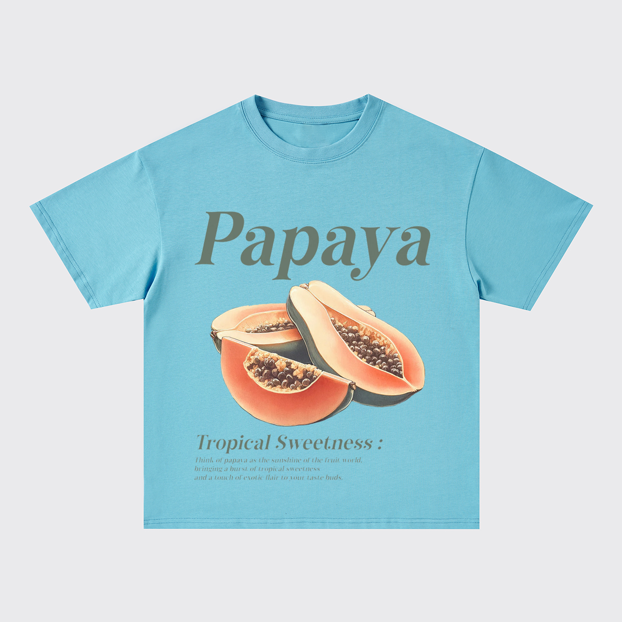 Retro Style-Fresh Papaya Oversize T-Shirts