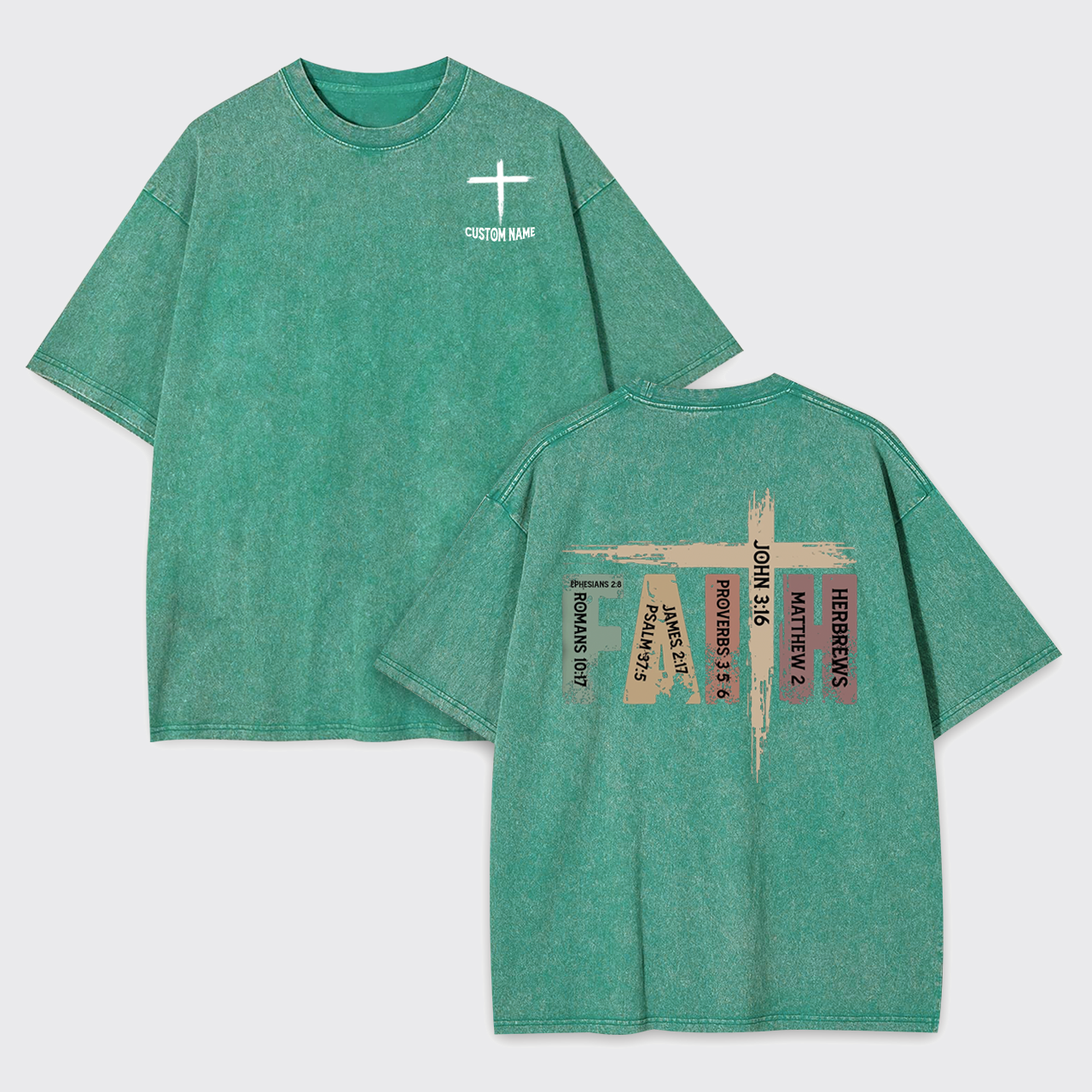 Personalized Retro Christian Garment-dye Tees