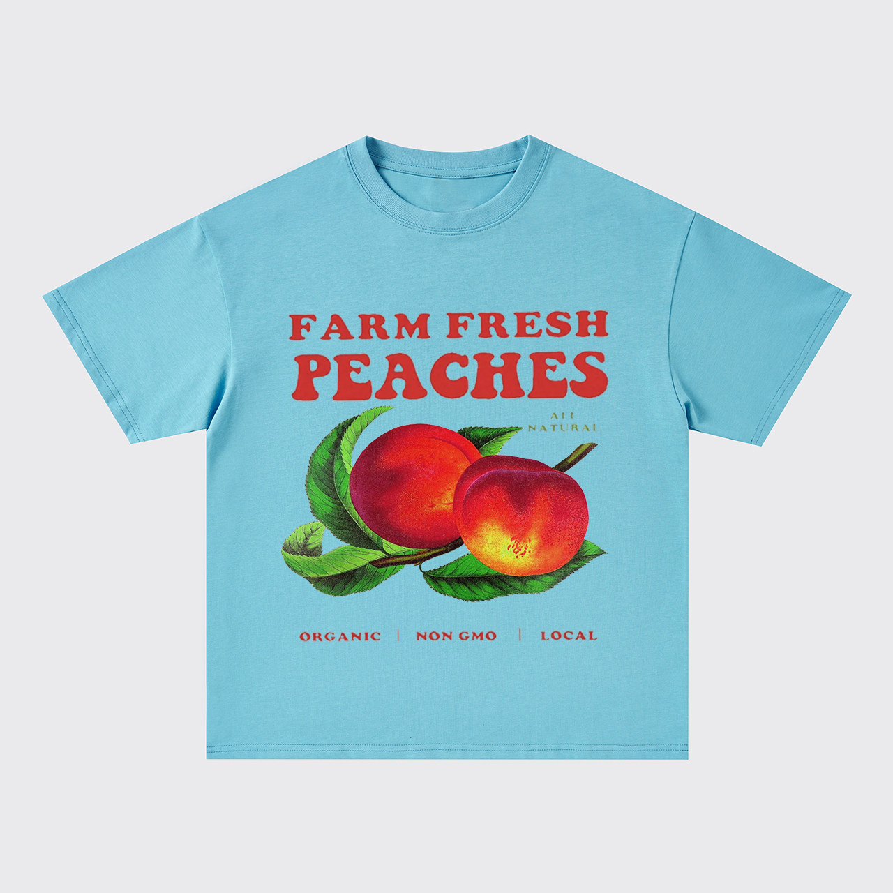 Retro Style-Fresh Peaches Oversize T-Shirts