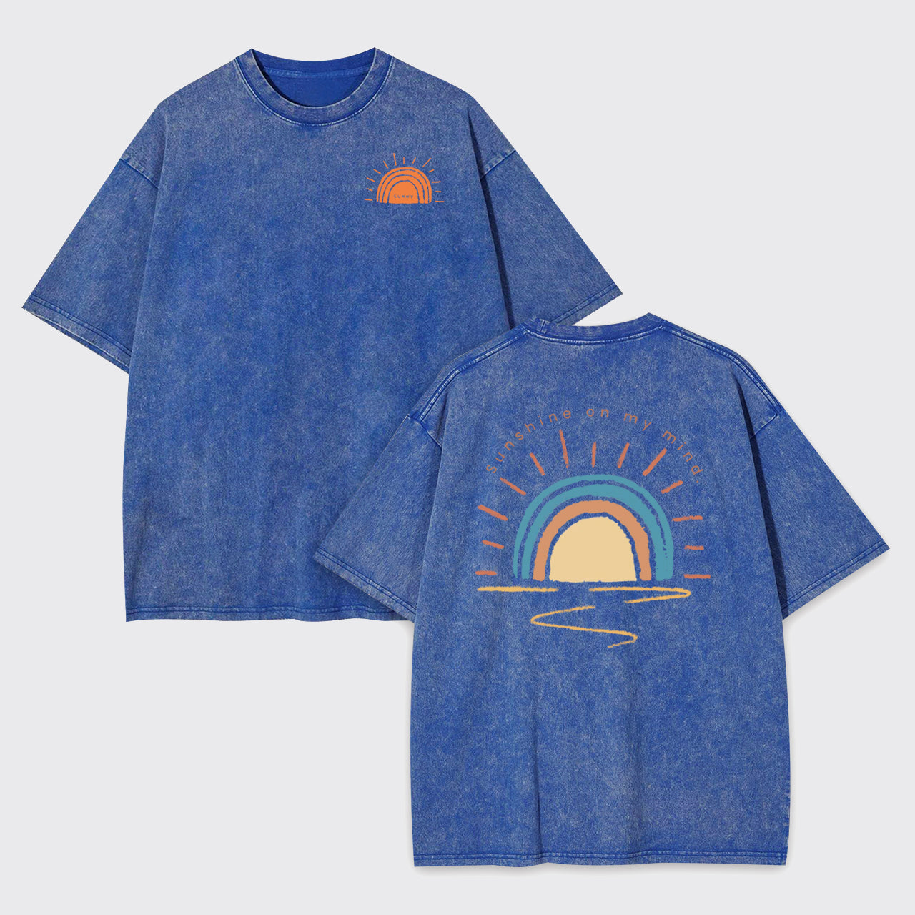 Retro Sun Shine On My Mind Garment-dye Tees