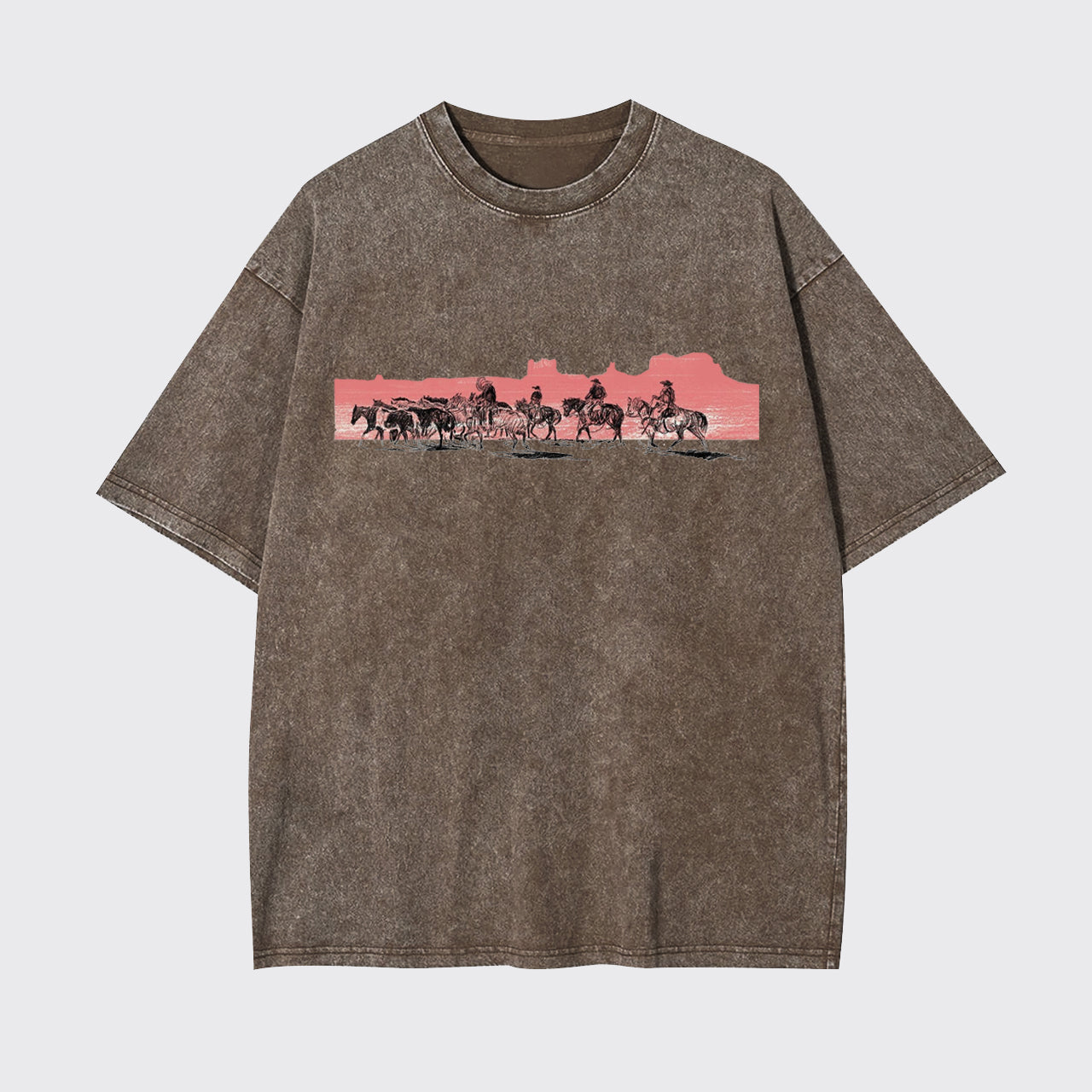 Desert Riding At Sunset Garment-dye Tees