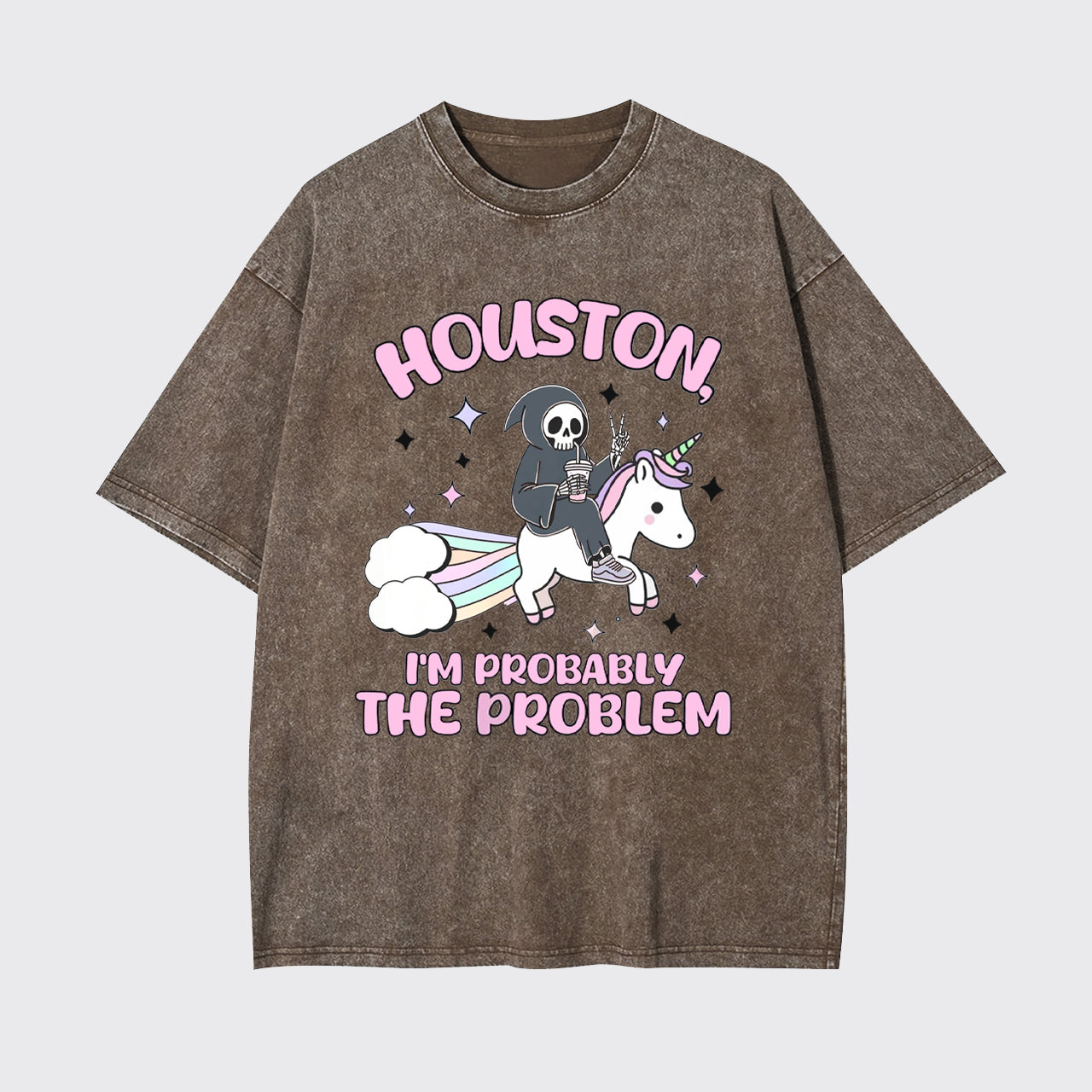 Mental Health-Houston I'm Probably The Problem Garment-dye Tees