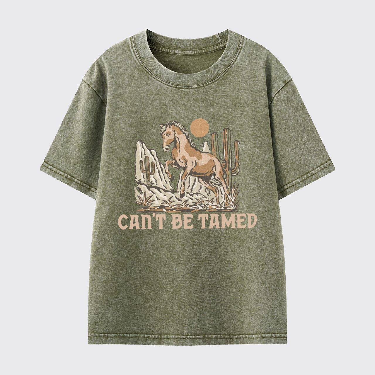 Can't Be Tamed Washed Toddler T-shirt