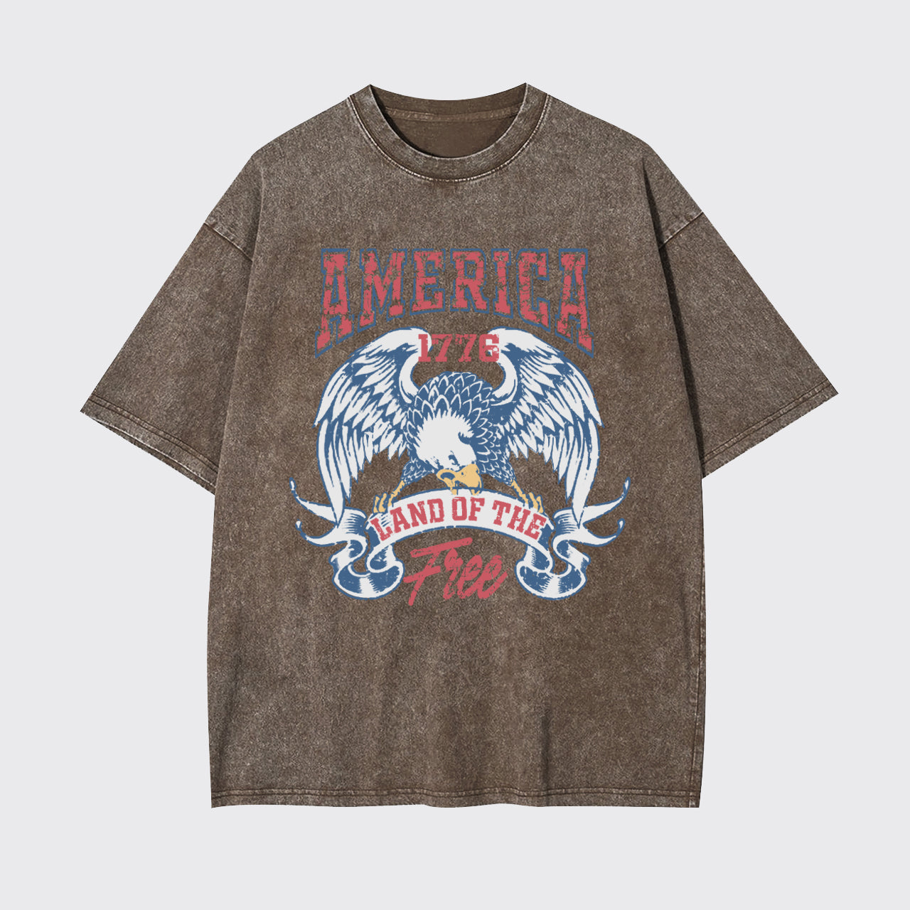 Independence Day-America Land Of The Free Garment-dye Tees