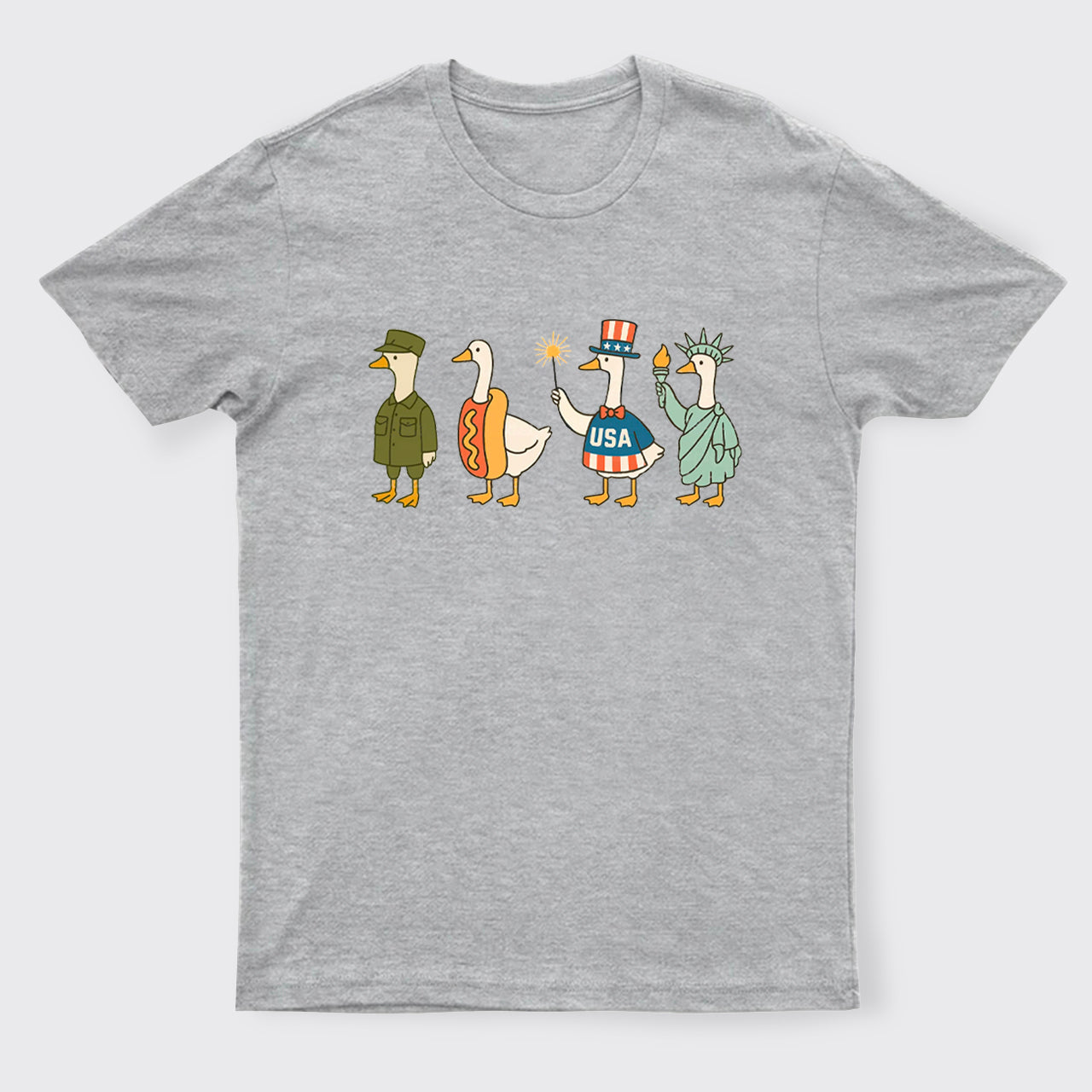 4th Of July-Patriotic Goose T-Shirts