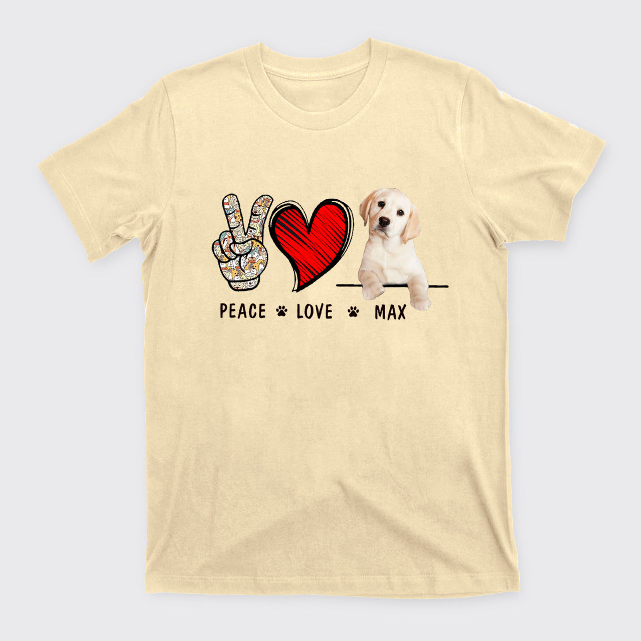 Personalized Peace Love Pet T-Shirts