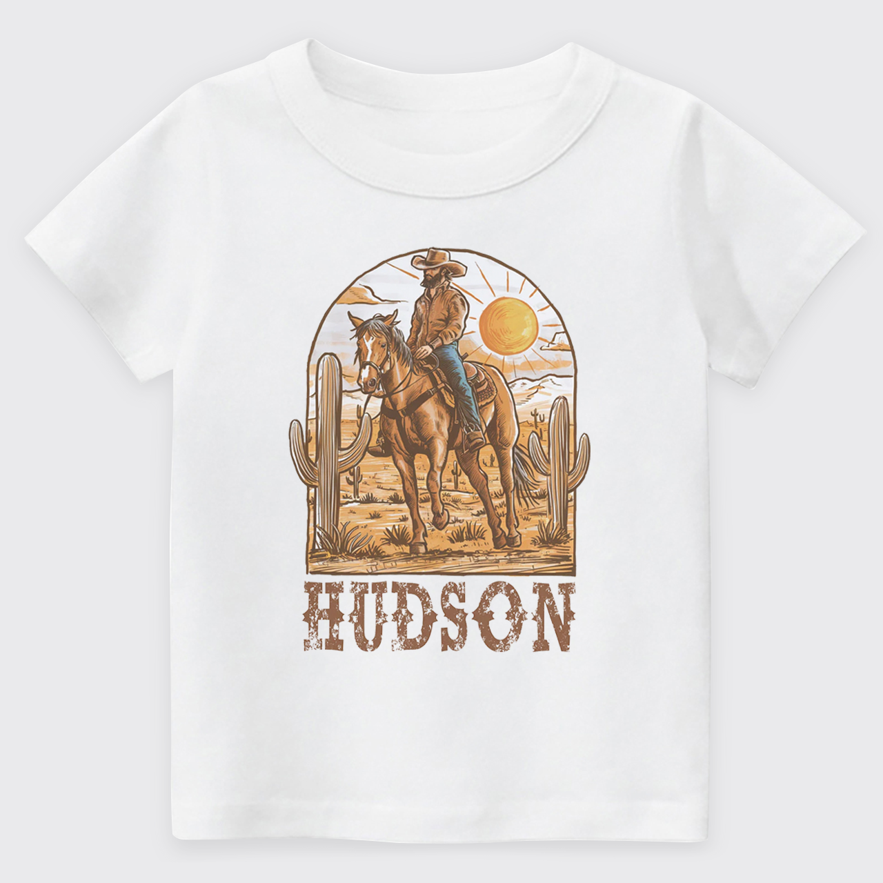 Personalized Cowboy Desert Kids T-shirt