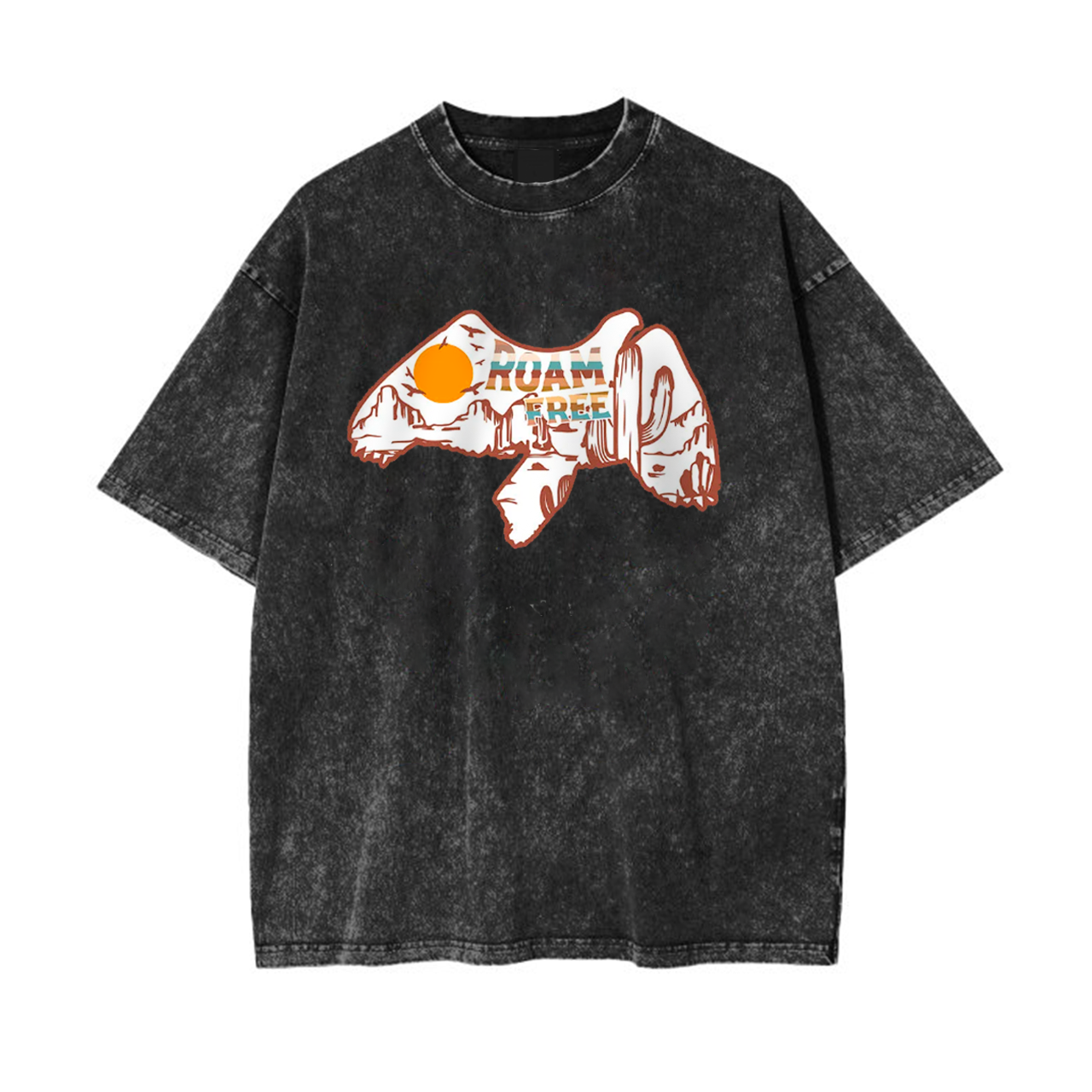 Roam Free Cowboy Independence Day Garment-dye Tees