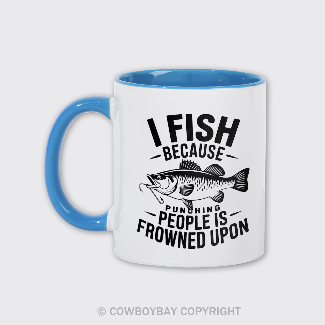I Fish Because Punching People Is Frowned Upon Mug