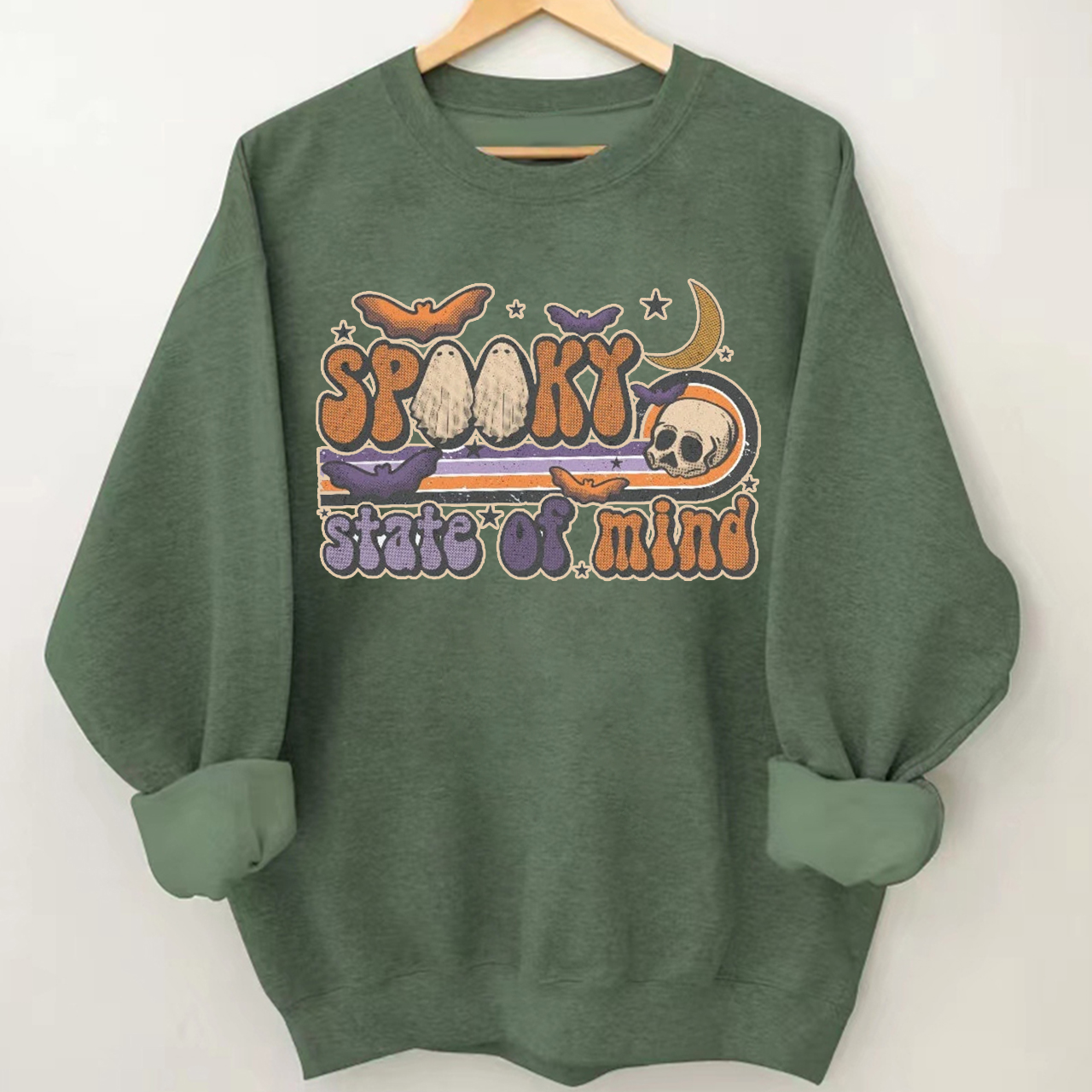 Spooky State Of Mind Western Ghost Sweatshirt