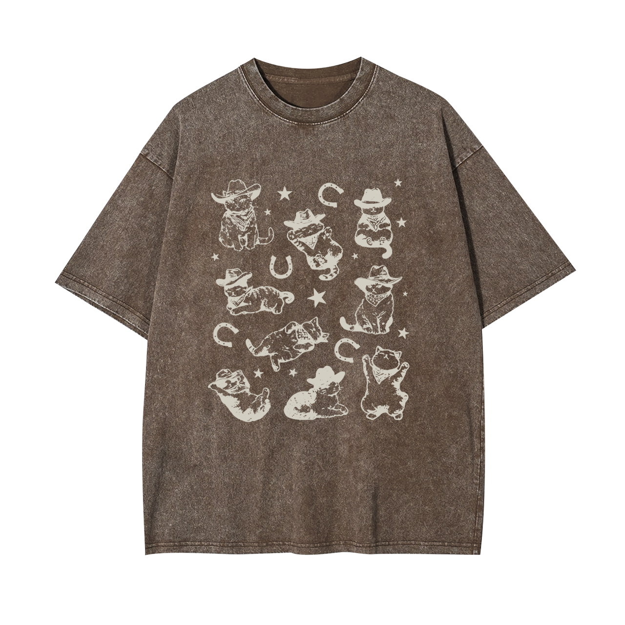 Cowboy Cats And Kittens Garment-dye Tees