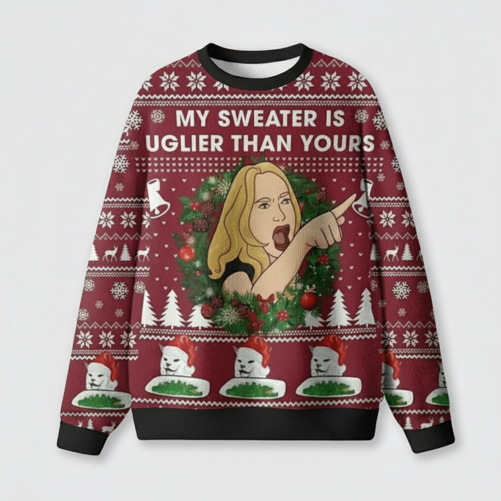 My Sweater Uglier Than Yours Ugly Knit Sweatshirt