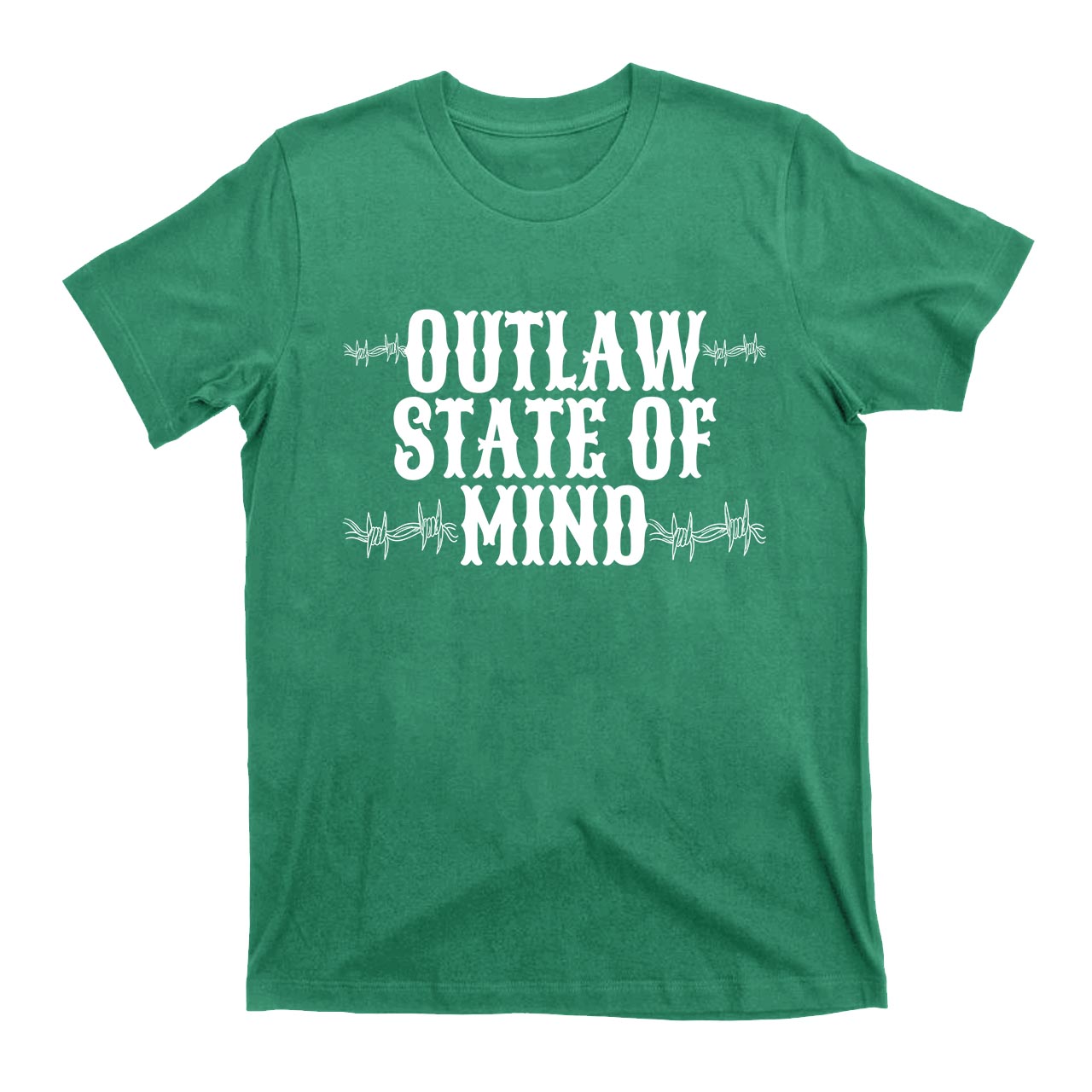 Outlaw State Of Mind Cowboy T-Shirts