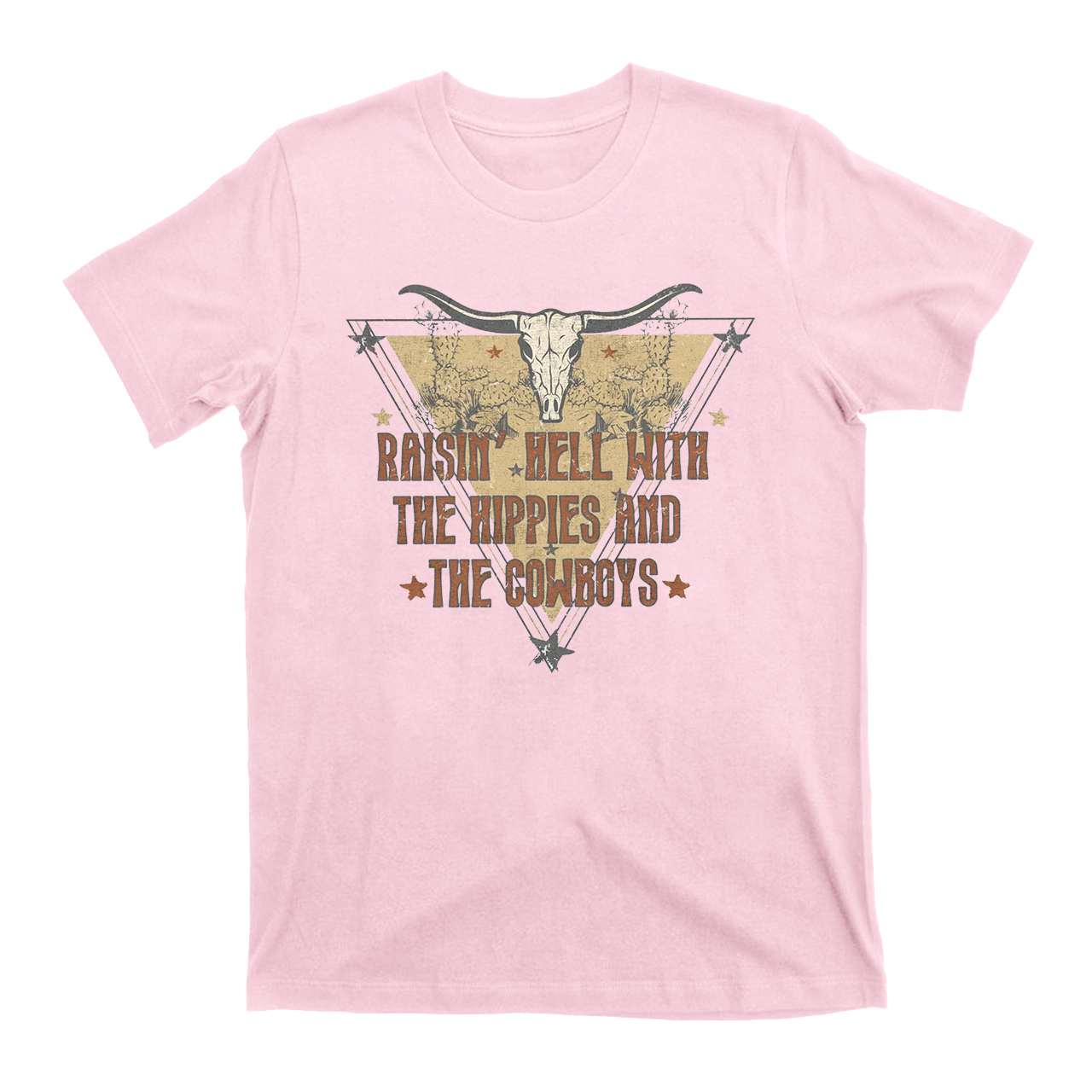 With The Hippies & The Cowboys T-Shirts