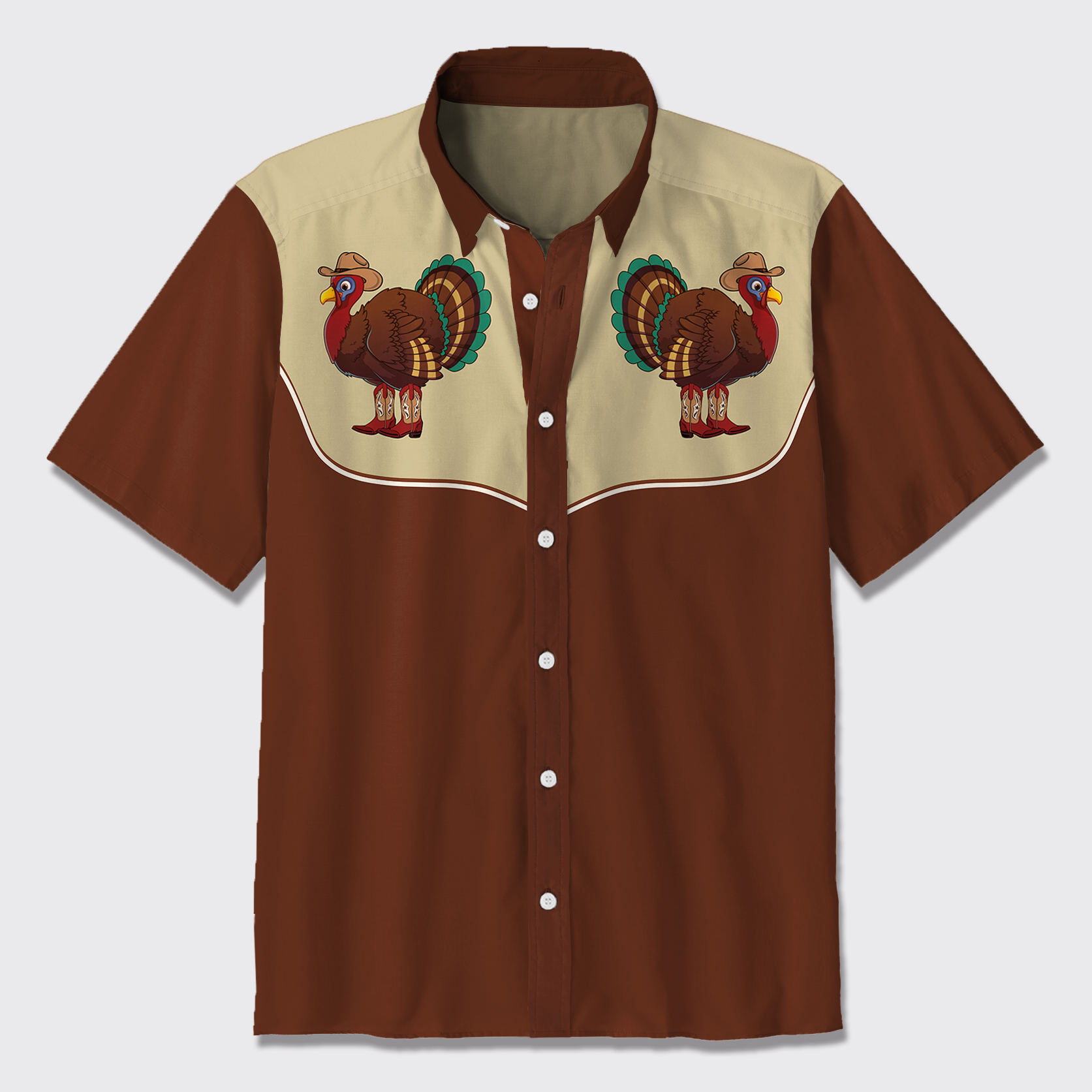 Western Turkey Button Up Shirts