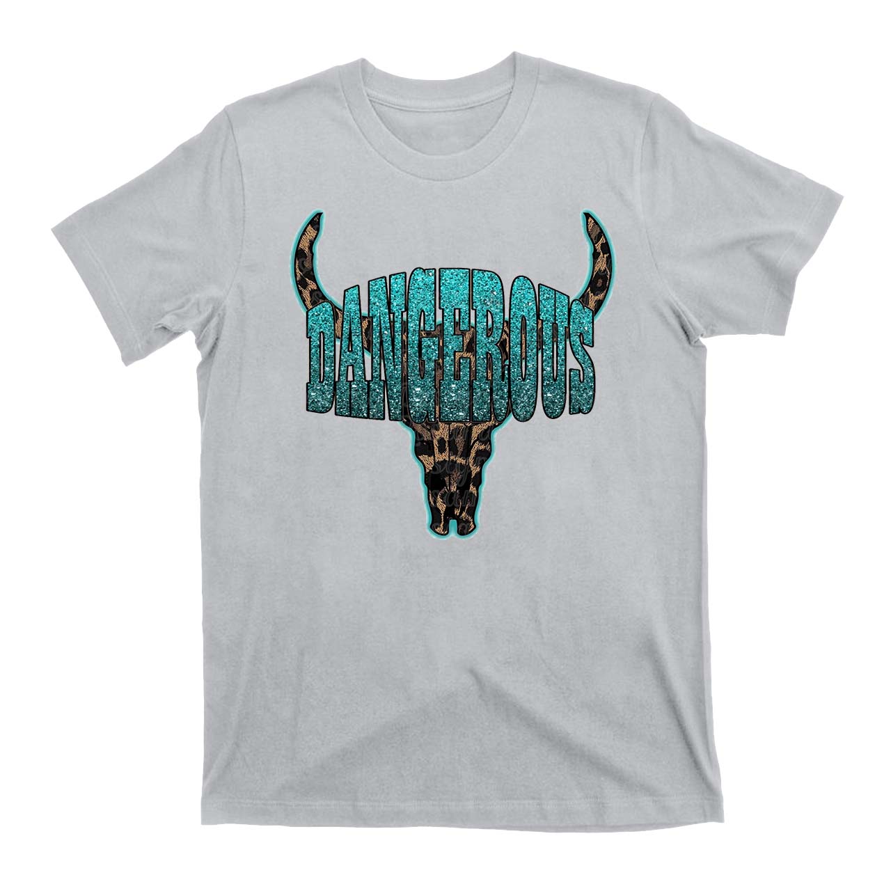 Dangerous Leopard Bull Head Cowboys T-Shirts