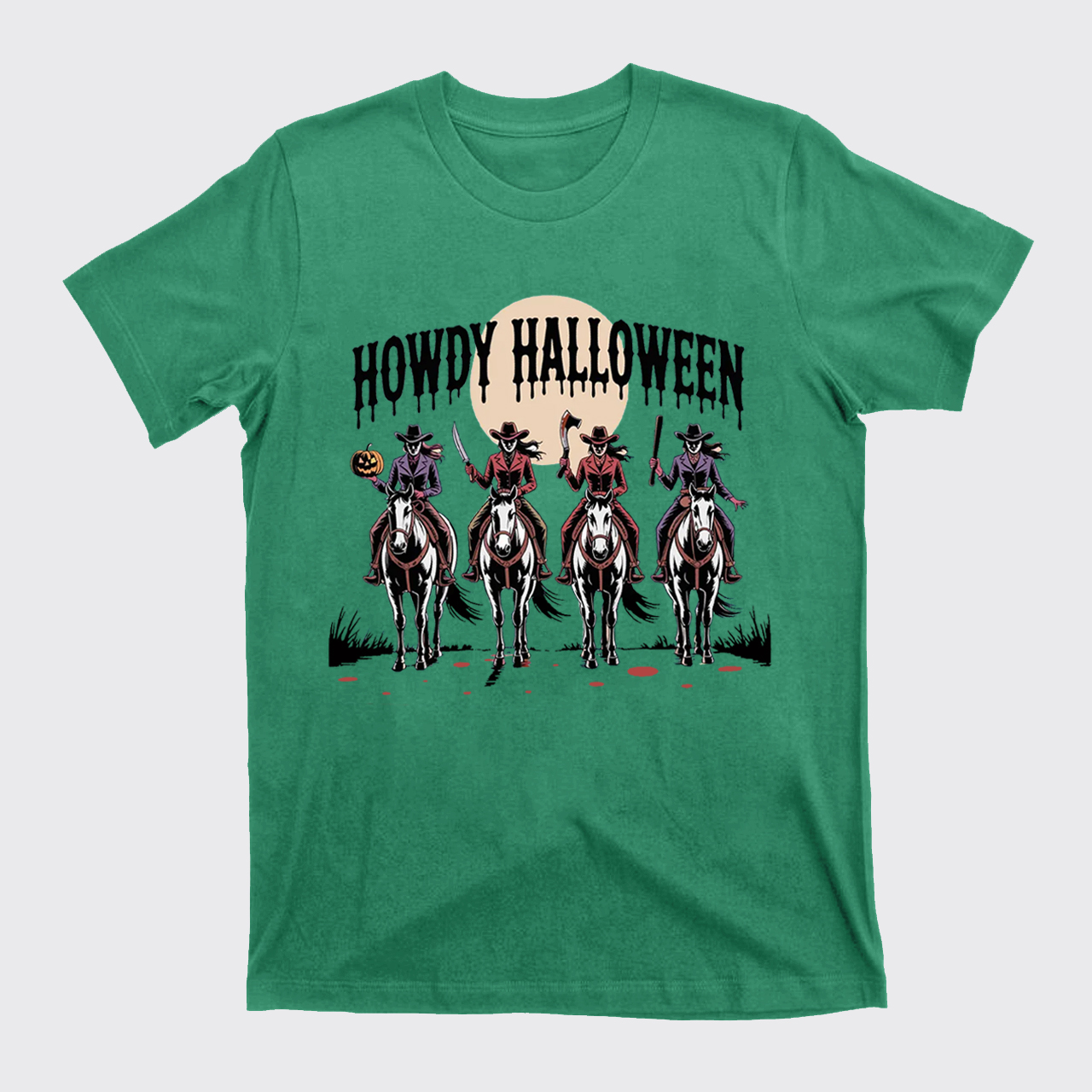Cowgirl Riding Halloween T-Shirts