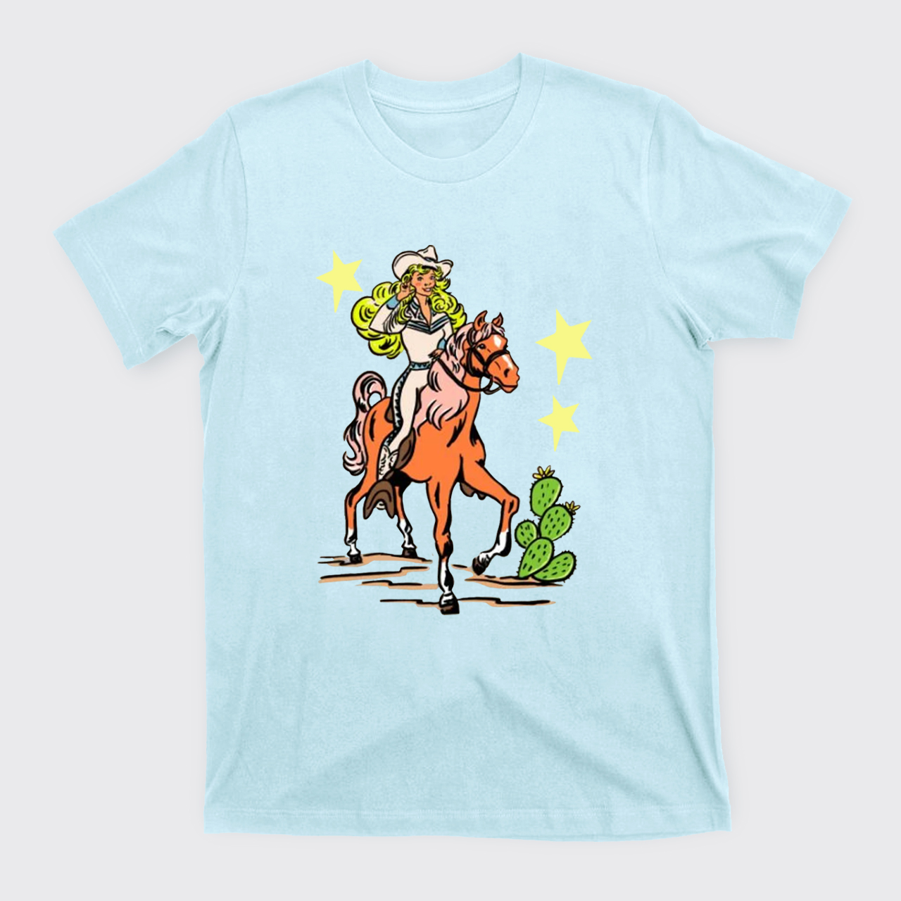 Retro Rodeo Cowgirl T-Shirts