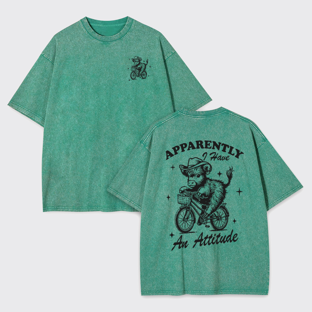 Apparently Have An Attitude Garment-dye Tees
