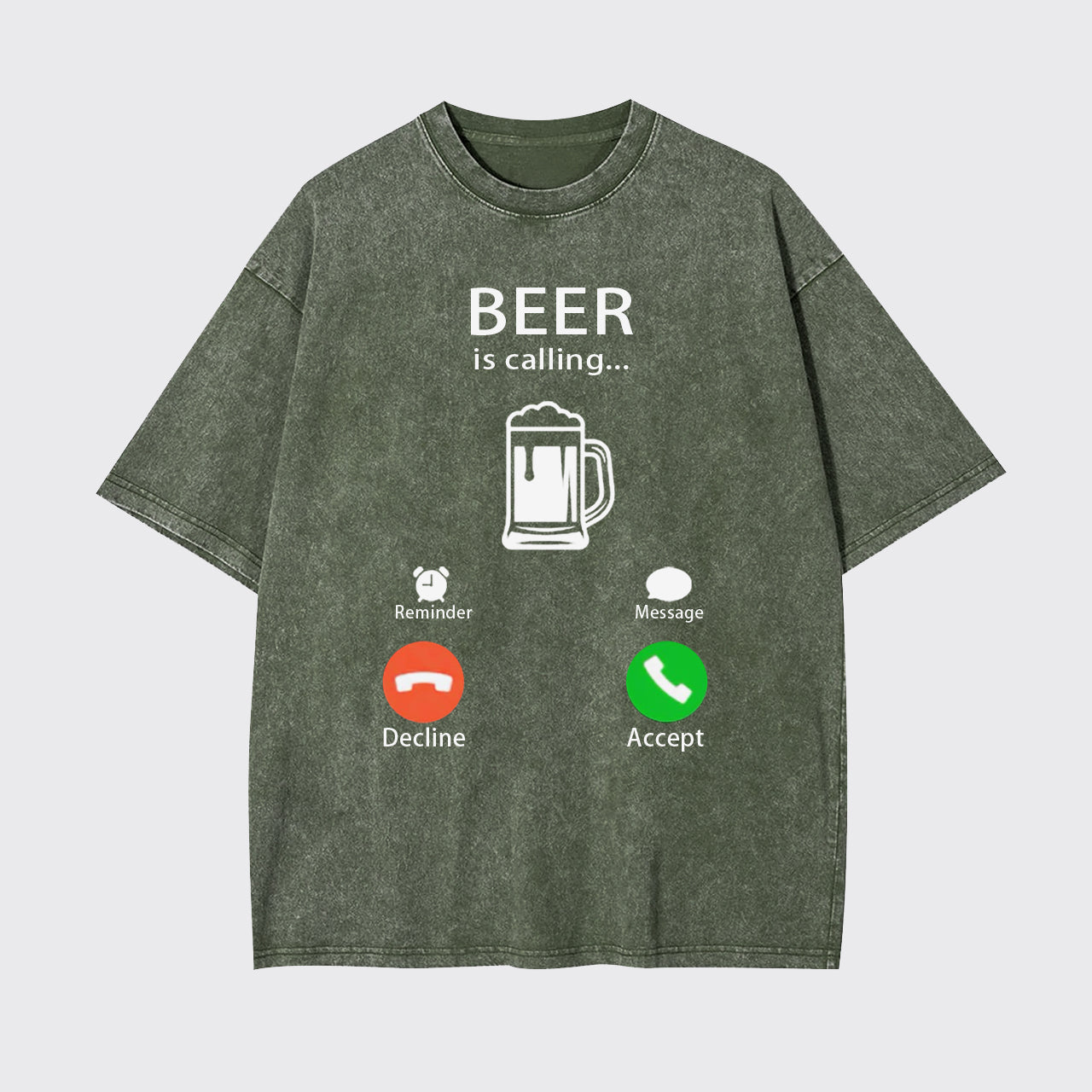 Custom Beer Is Calling Garment-dye Tees