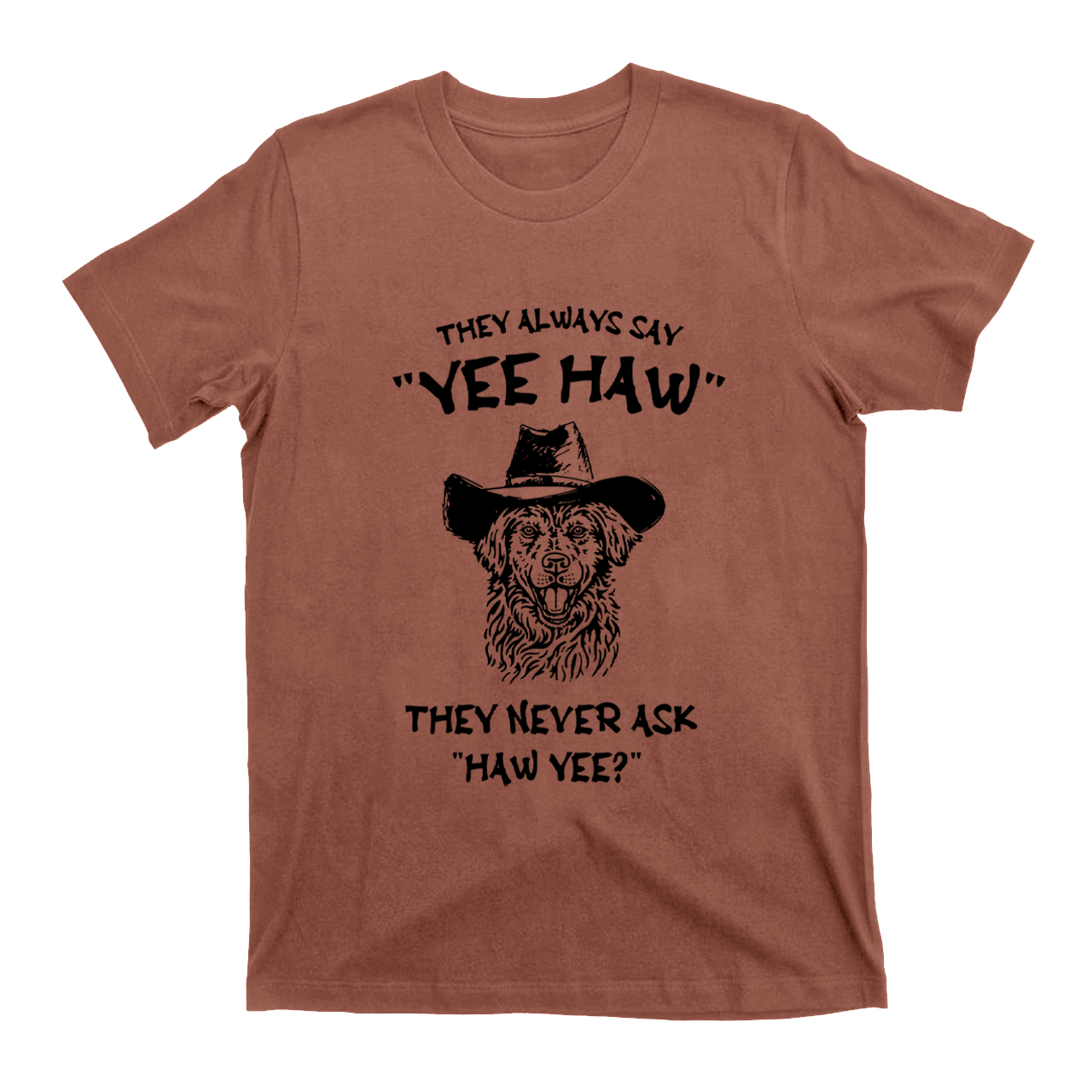 Yee Haw Western Dog Unisex T-shirt