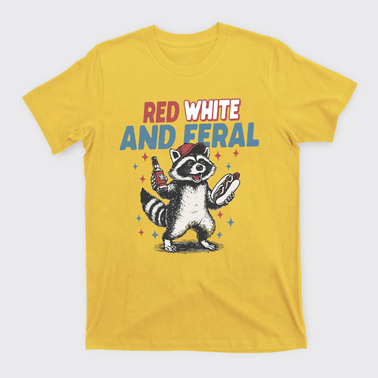 Funny Raccoon-Humorous 4th Of July T-Shirts