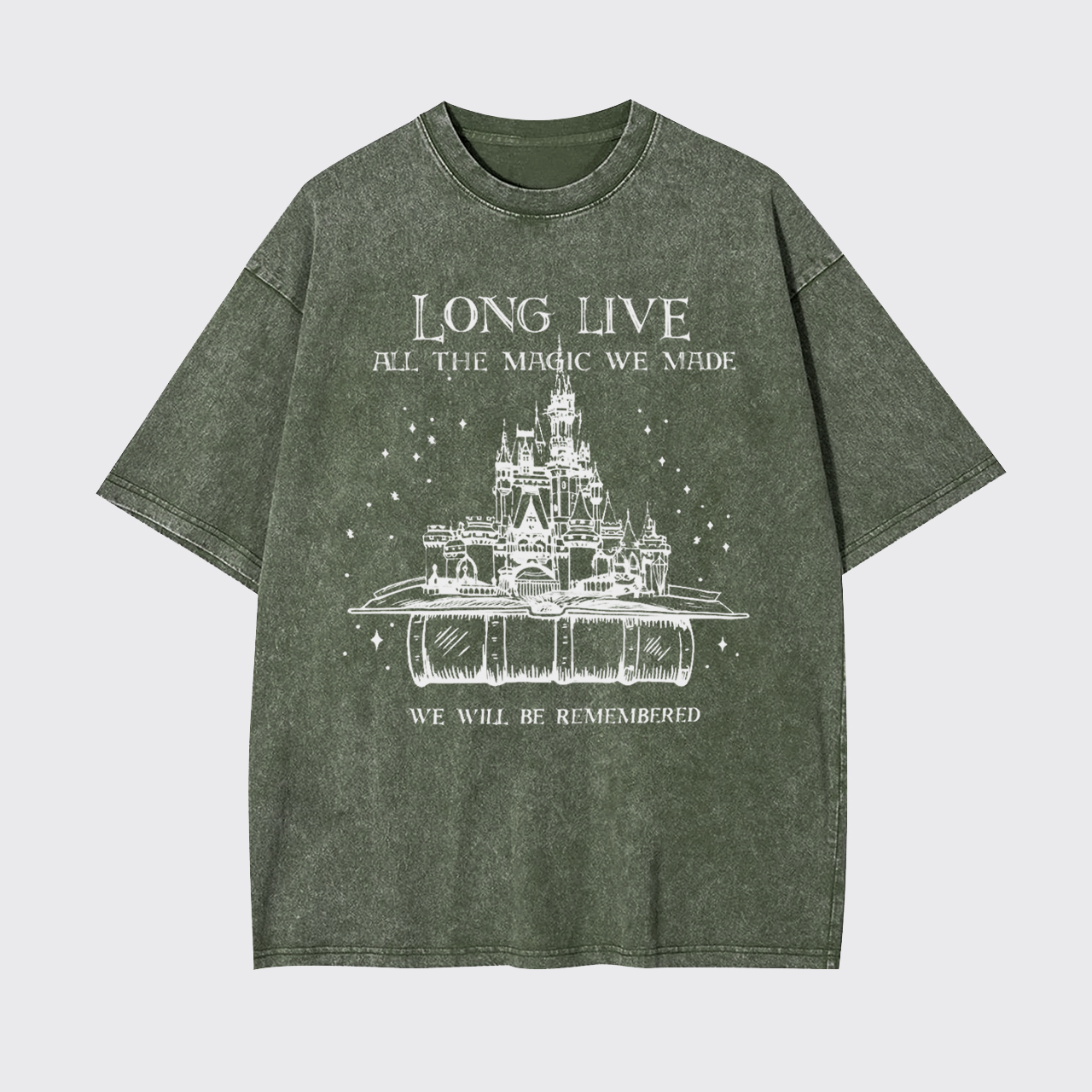 Vintage Long Live We Will Be Remembered Garment-dye Tees
