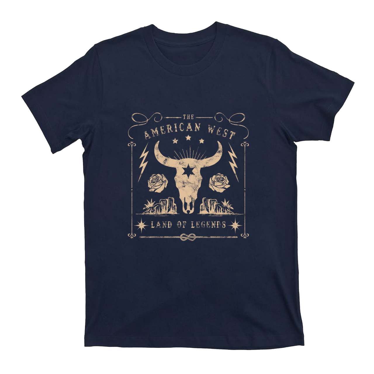American West Vintage Cow Bull T-Shirts