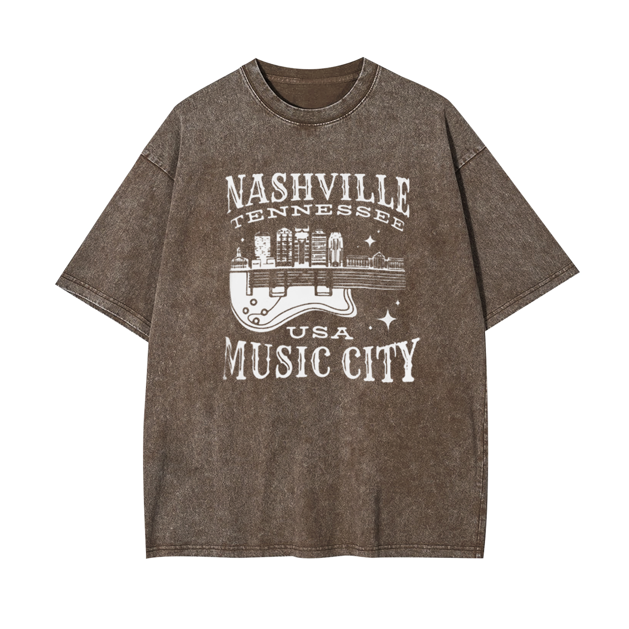 Nashville Tennessee USA Music City Garment-dye Tees