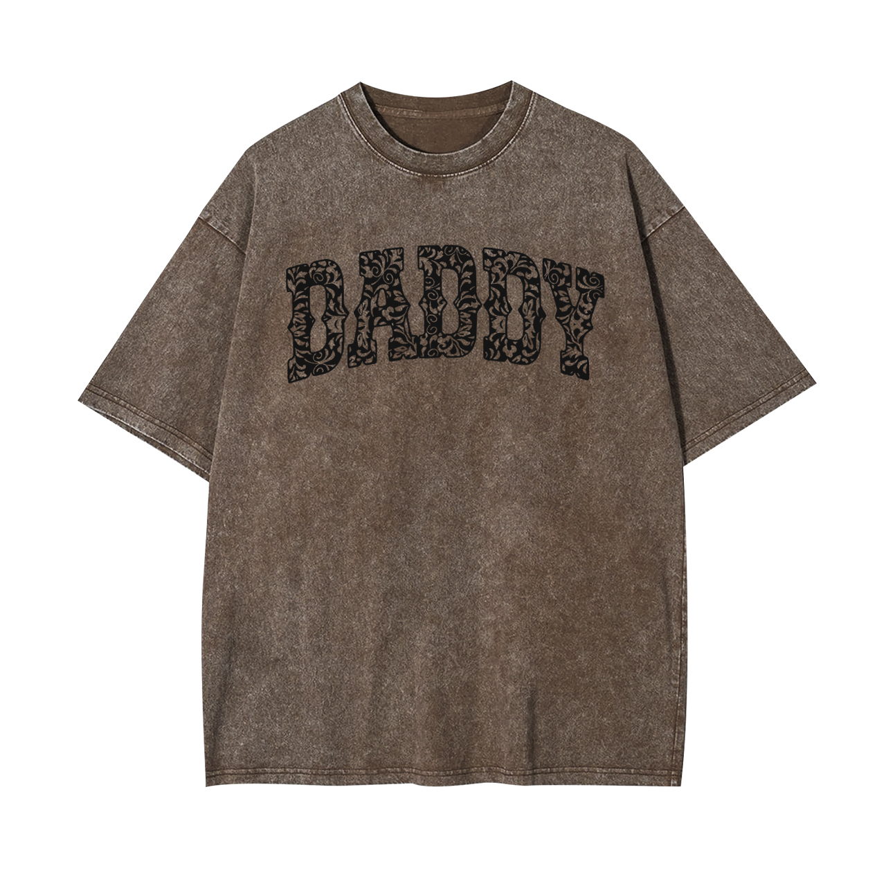 Father's Day Gift Leopard Print Daddy Garment-dye Tees