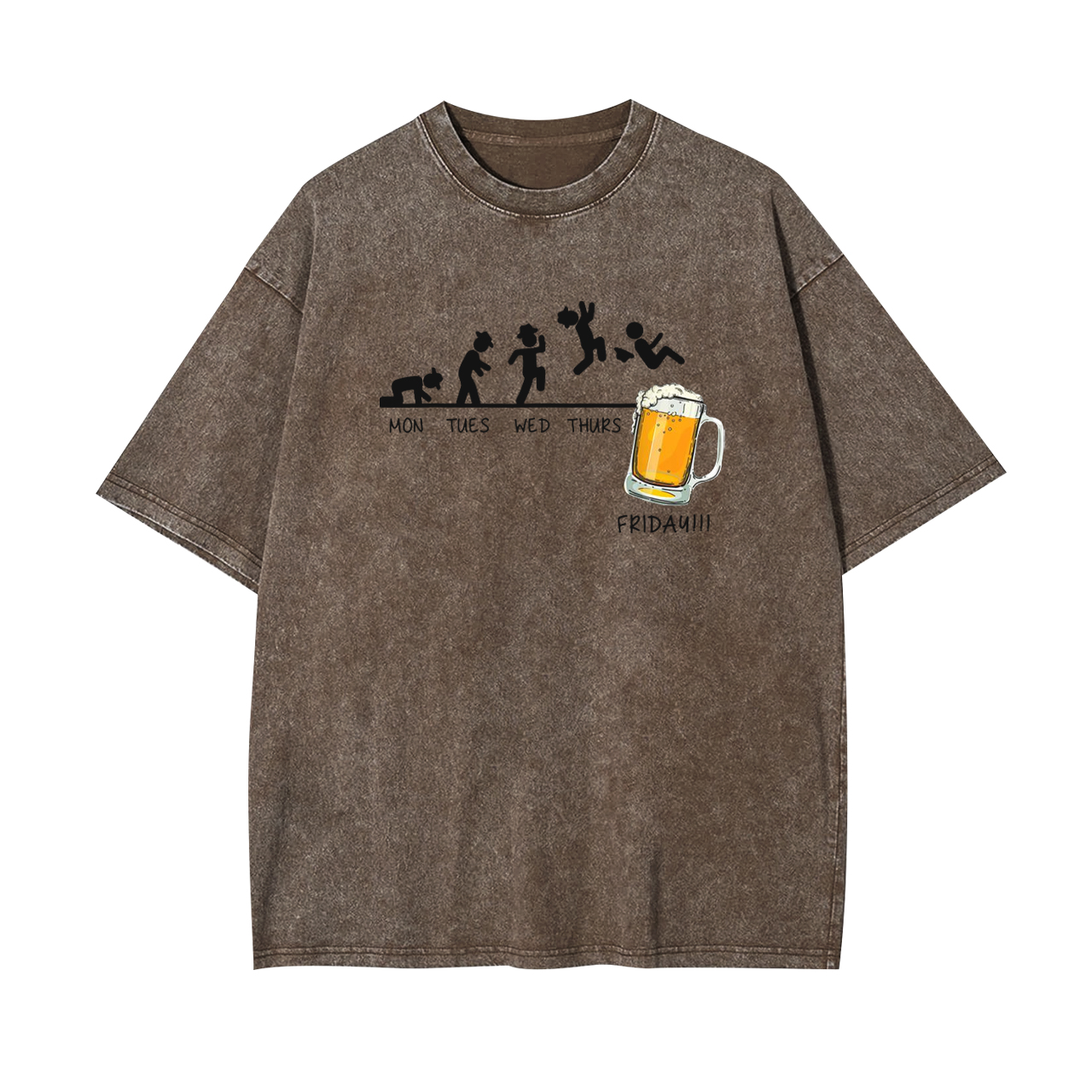 Monday to Friday��I Love Beer Garment-dye Tees