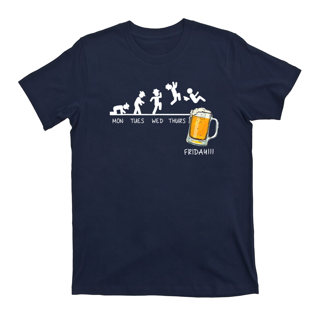 Monday to Friday，I Love Beer T-Shirts