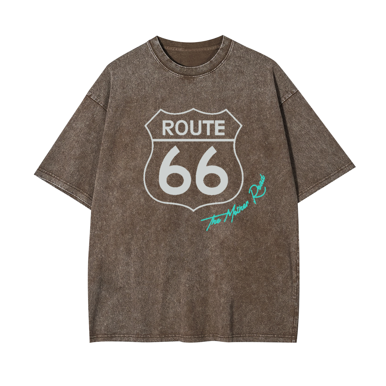 Historic US Route 66 Mother Road Garment-dye Tees