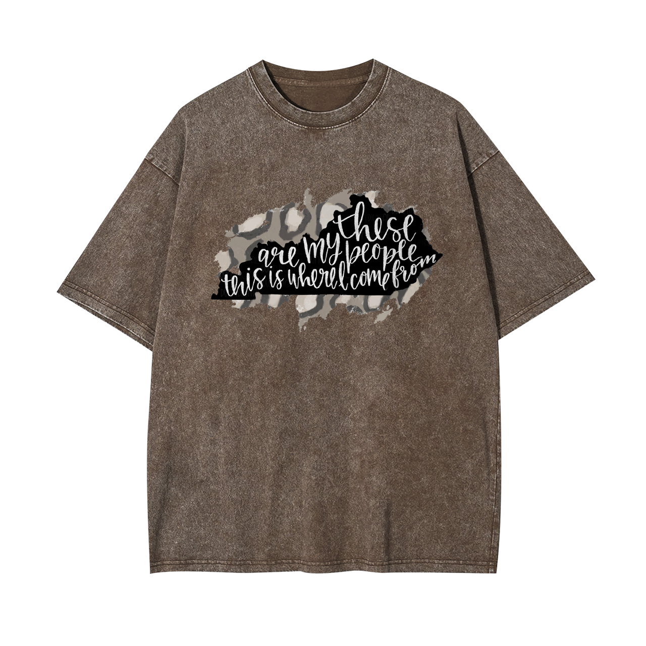 Leopard Print Kentucky Garment-dye Tees