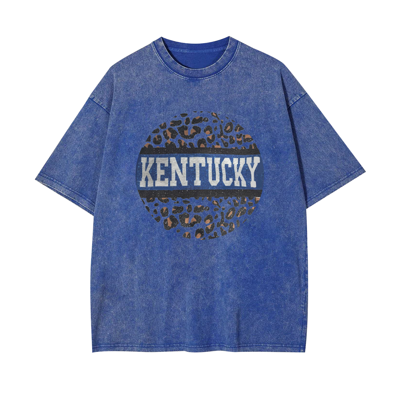 Kentucky Leopard Print Garment-dye Tees