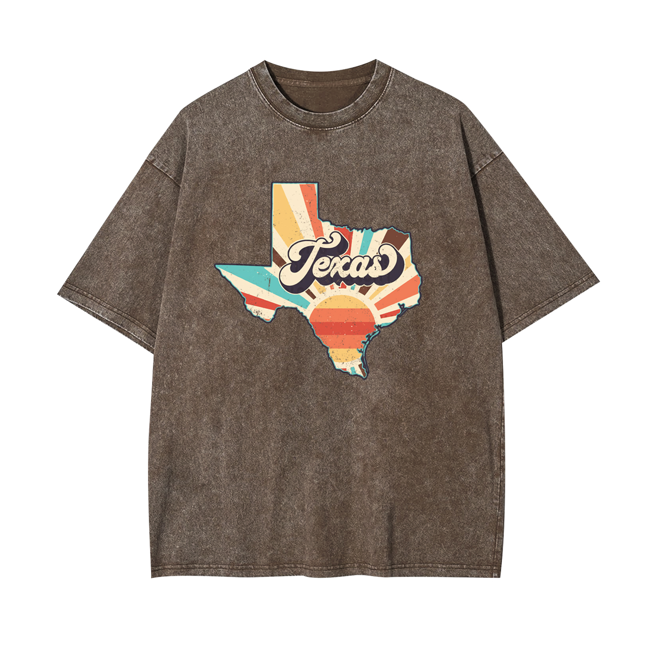 Retro Texas States Clipart Garment-dye Tees