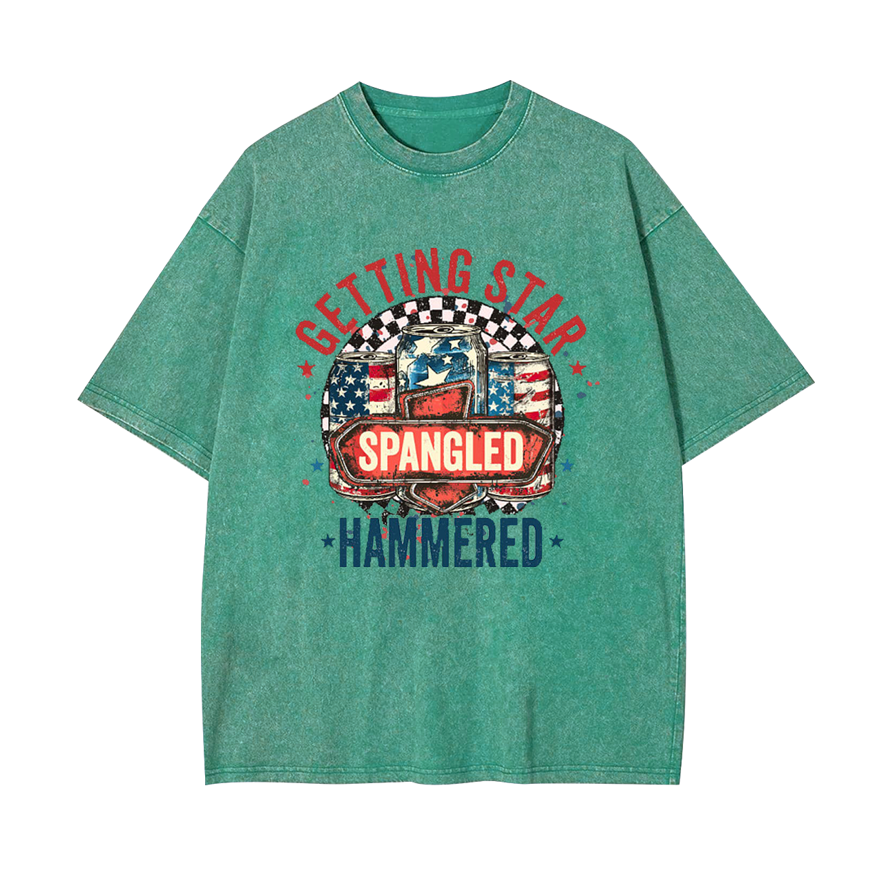 Getting Start Spangled Hammered Garment-dye Tees